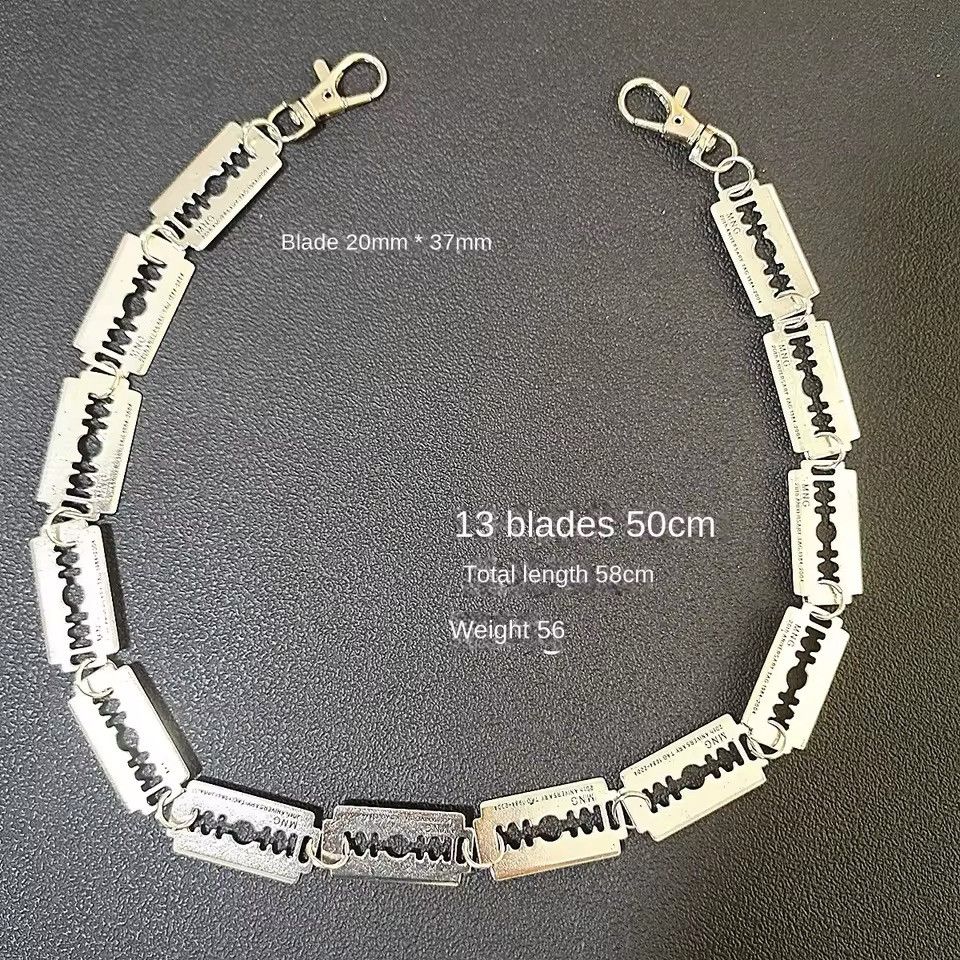 Jewelry Metal Blade Pant Waist Chain Size ONE SIZE - 6 Thumbnail