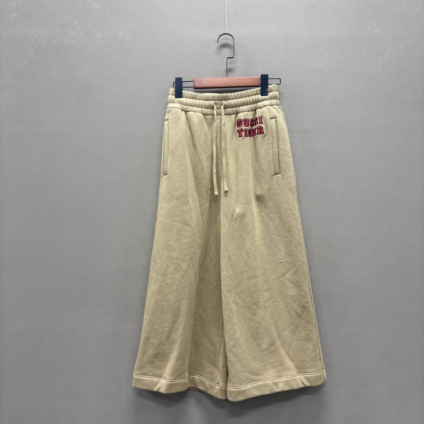 Gucci Gucci 99 New Cotton Drawstring Wide-Leg Pants XS Size 25" / US 0 / IT 36 - 1 Thumbnail