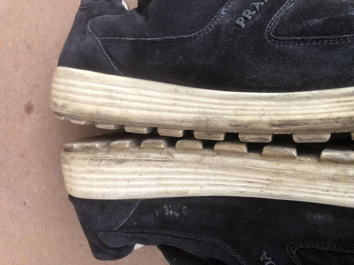 Prada PRADA Black Suede Men’s sneakers Size 10 Size US 10 / EU 43 - 20 Thumbnail