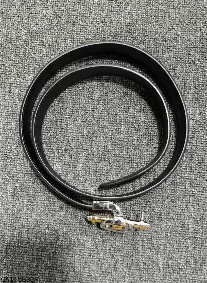 Givenchy Givenchy Silver Buckle Black Belt Size ONE SIZE - 1 Thumbnail