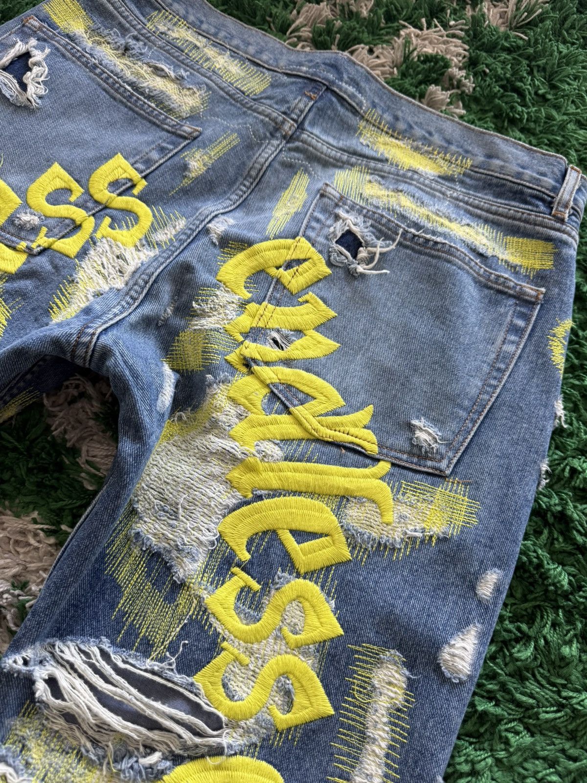 Men's Denim Endless Denim Vlone ENDLESS DENIM LESS BLACK/RED - Main Image