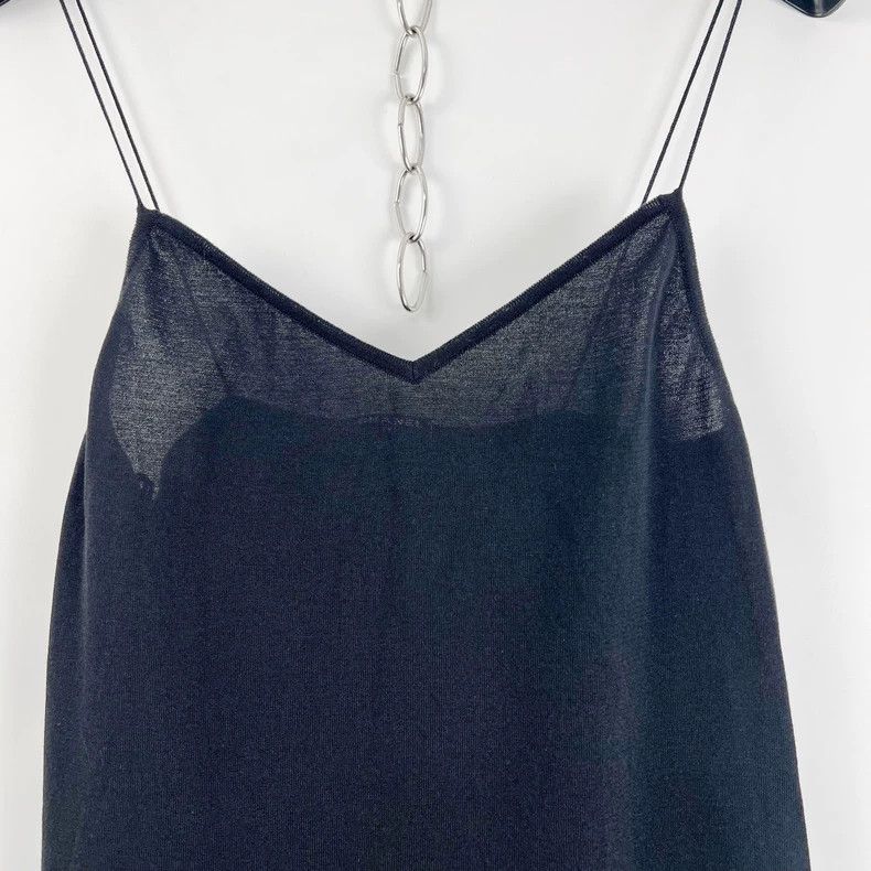 Chanel Chanel Black V-neck knitted suspender long skirt Size XS / US 0-2 / IT 36-38 - 3 Thumbnail