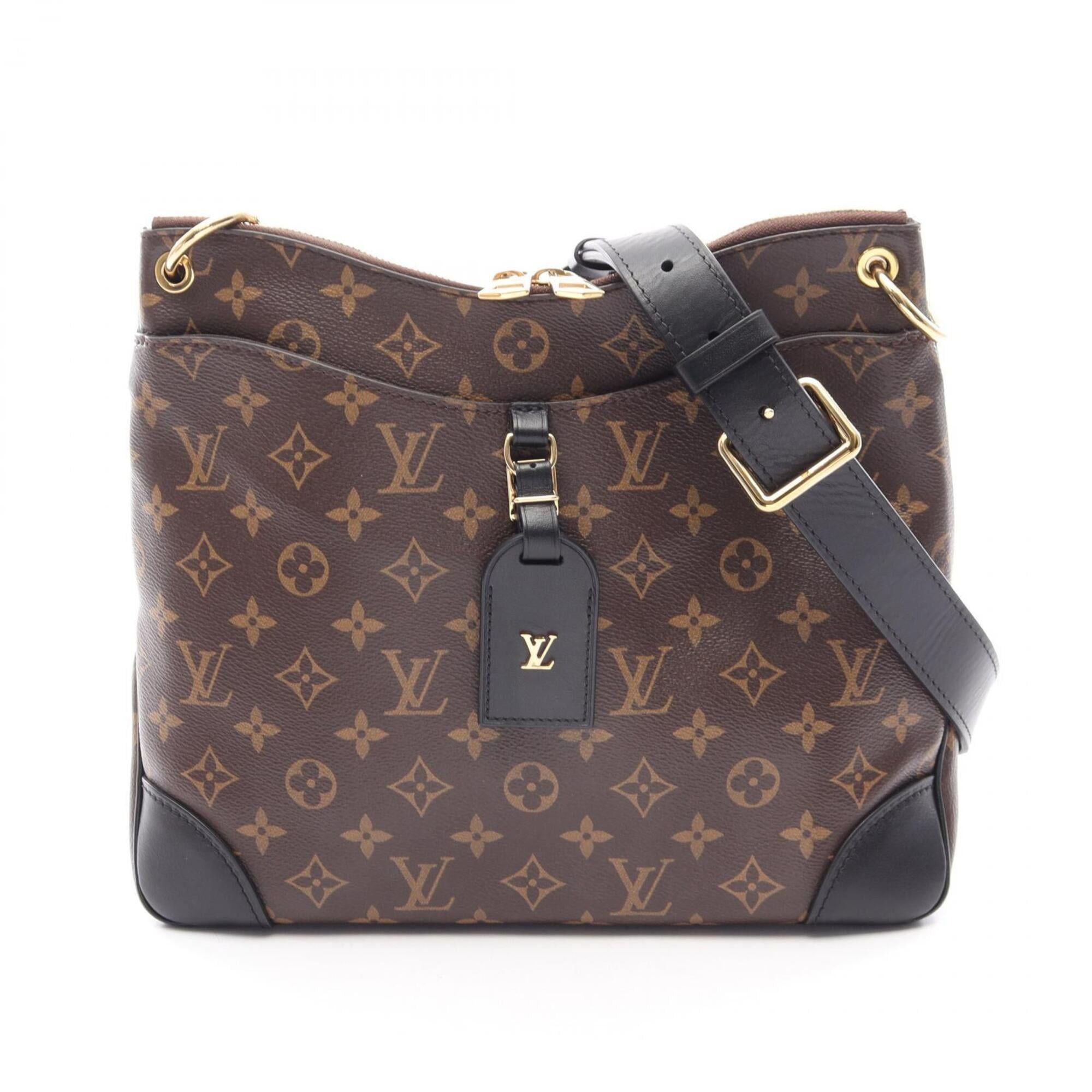 Louis Vuitton Louis Vuitton Odeon NM MM Shoulder Bag/Handbag, Coated Canvas and Leather, Monogram Pattern, Women's, Brown/Black, M45352 Size ONE SIZE - 1 Thumbnail