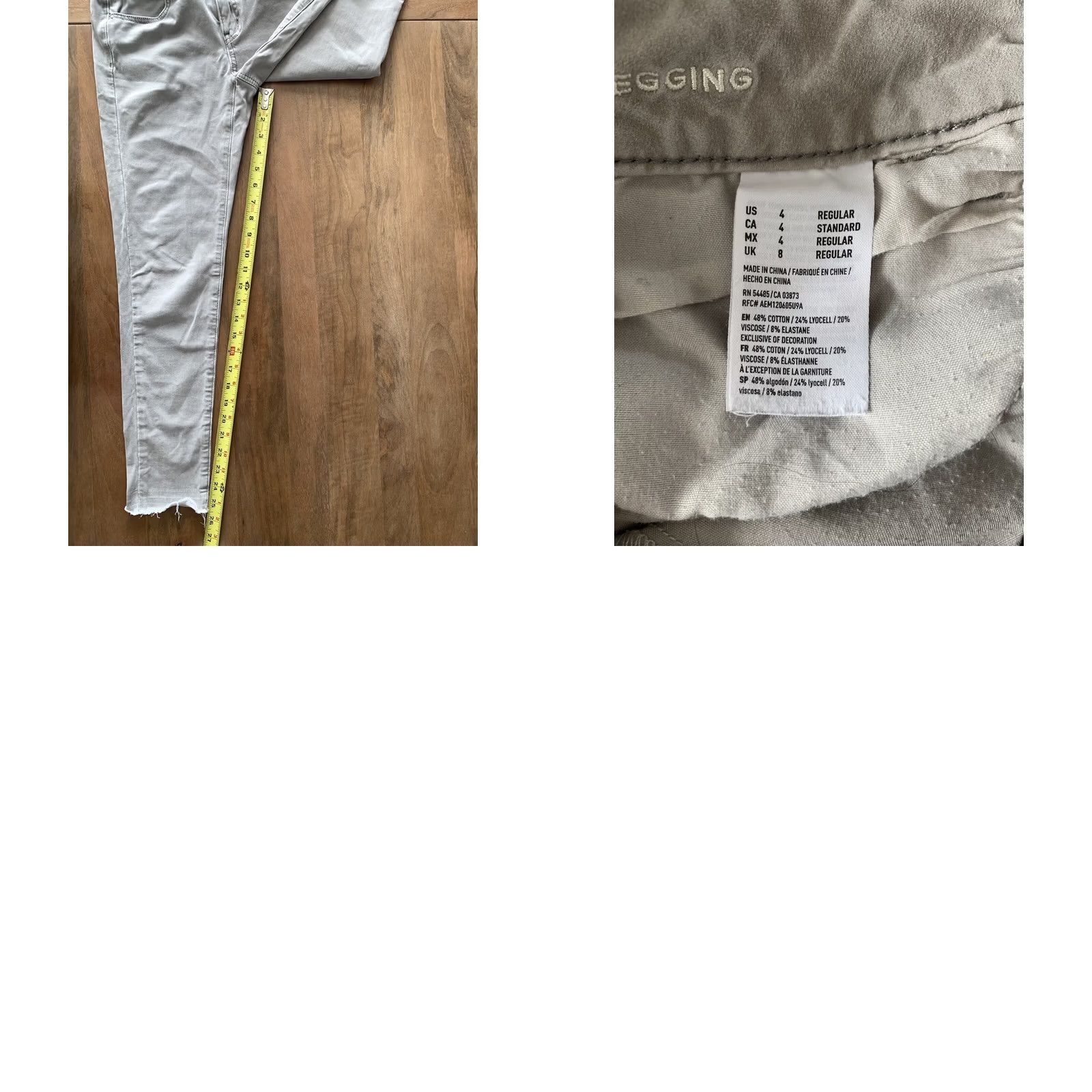 American Eagle Outfitters VINTAGE American Eagle Outfitters AEO Sateen Women's 4 Denim Jeans 27x26 Gray 360 Stretch Skinny Jegging Slim Waist 27 Inseam 26 Inseam Womens Jeans? Size 27" / US 4 / IT 40 - 8 Thumbnail