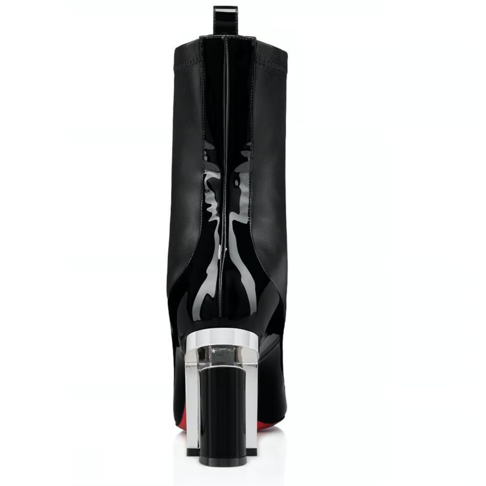 Christian Louboutin Bootnik 85 Black Patent Leather Stretch Ankle Heel Boot 36.5 Size US 6.5 / IT 36.5 - 10 Thumbnail