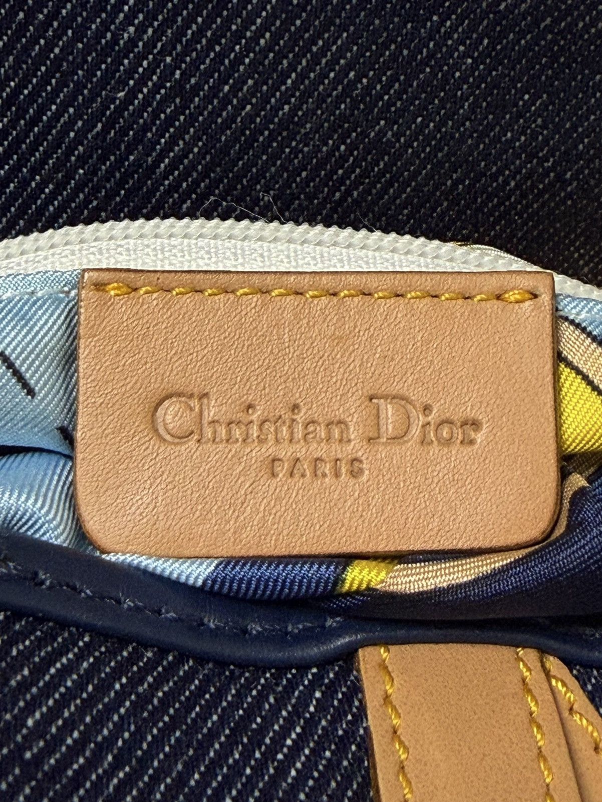 Dior 2000’s Christian Dior Saddle Blue Denim Rare Lining Size ONE SIZE - 14 Thumbnail