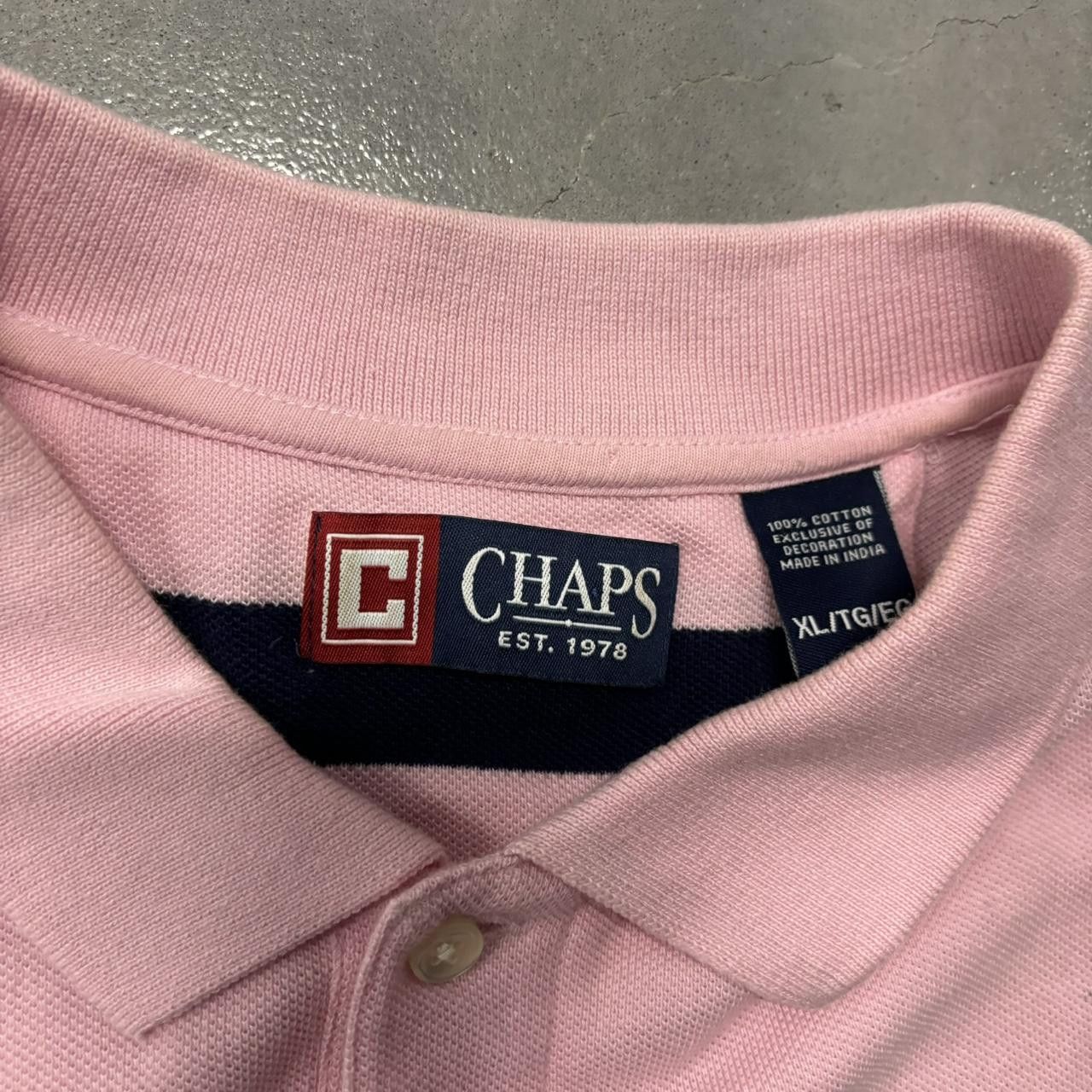 Japanese Brand × Vintage Crazy Vintage Y2K/2000s Pink Striped Skater Essential Polo Shirt! Size US XL / EU 56 / 4 - 4 Thumbnail