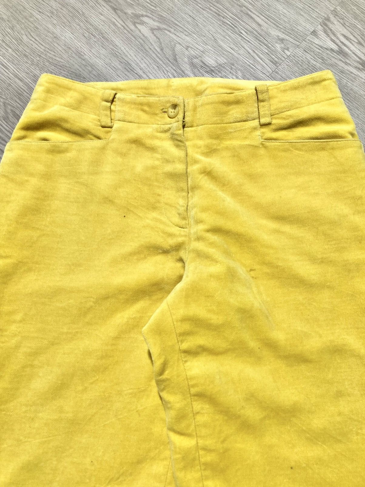Jean Charles De Castelbajac 1990s Vintage Castelbajac Sport Wax Pants Yellow Luxury Size US 26 / EU 42 - 15 Thumbnail