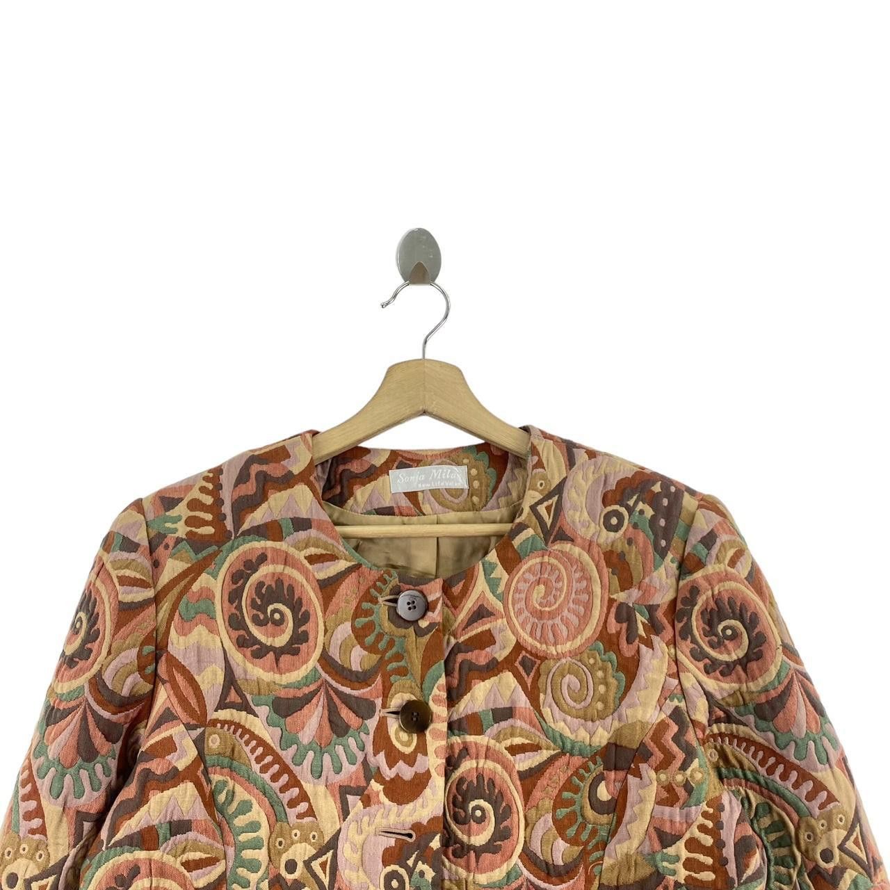 Other Vintage SONYA MILAN ITALY Designer Picasso Coat Jacket Size M / US 6-8 / IT 42-44 - 3 Thumbnail