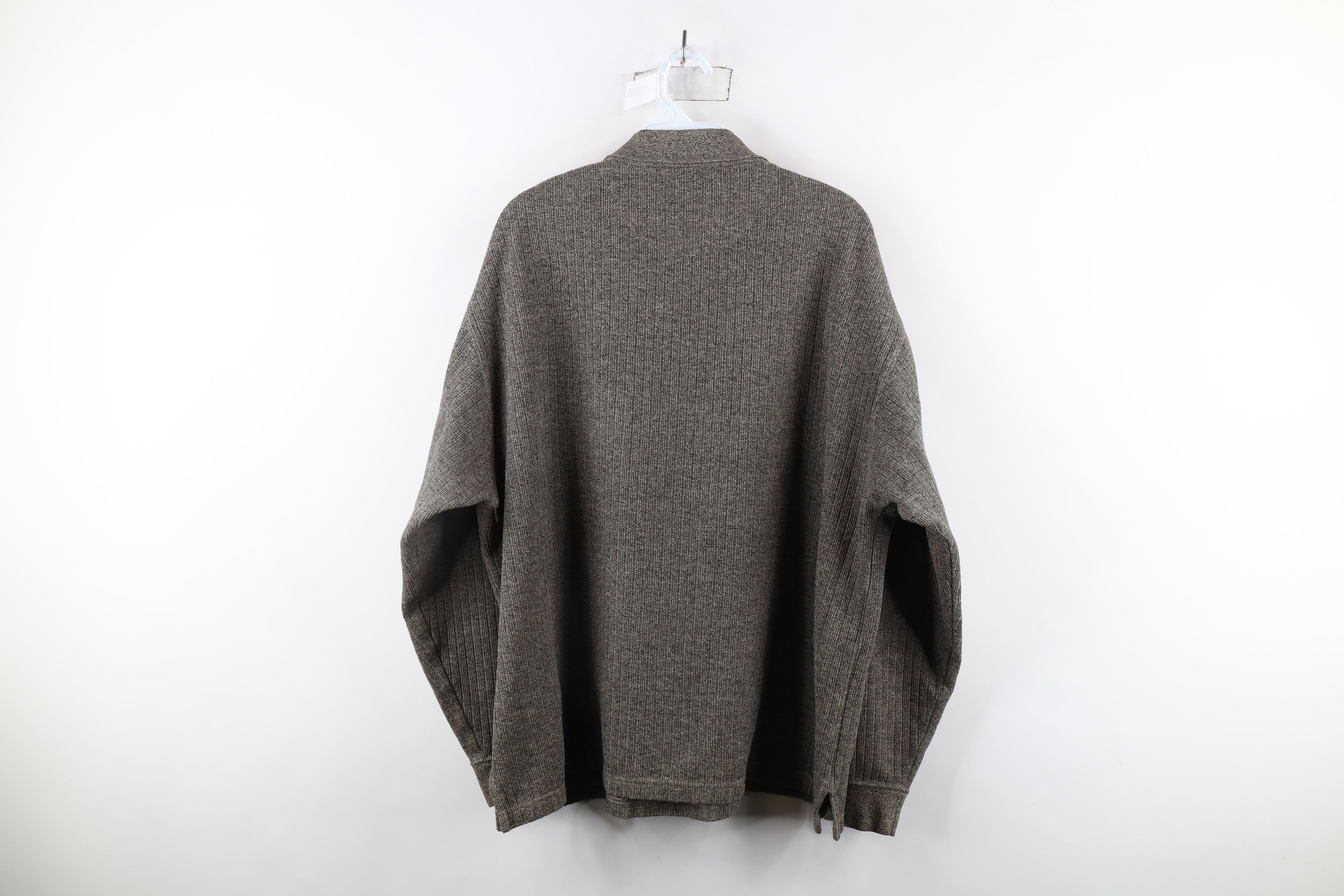 Vintage Vintage 90s Streetwear Knit Heavyweight Long Sleeve Polo Size US XL / EU 56 / 4 - 6 Thumbnail