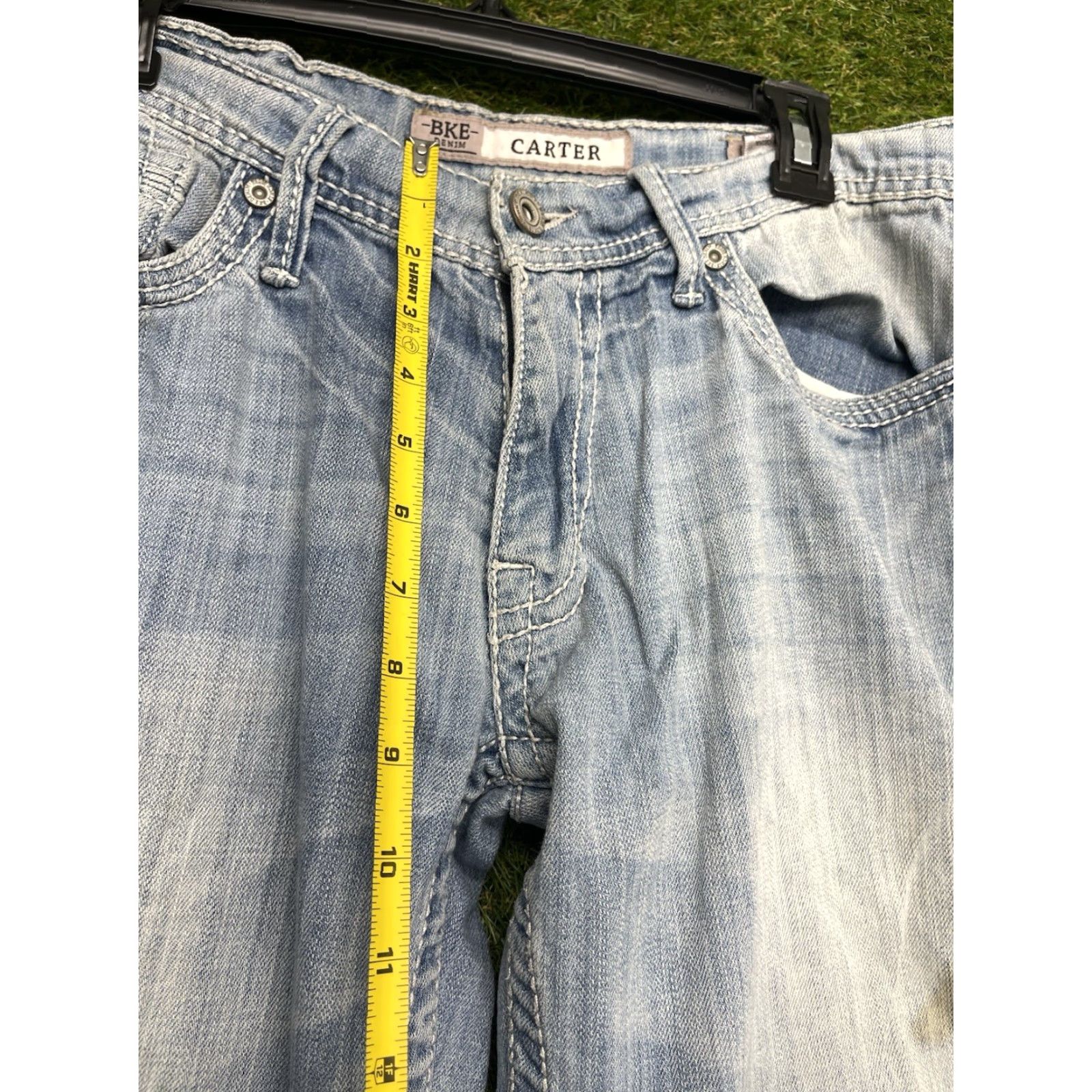 Vintage VINTAGE Buckle BKE Jeans Mens 31x33 Straight Leg Mid Rise Denim Blue 90s Y2K Retro Size US 31 - 6 Thumbnail
