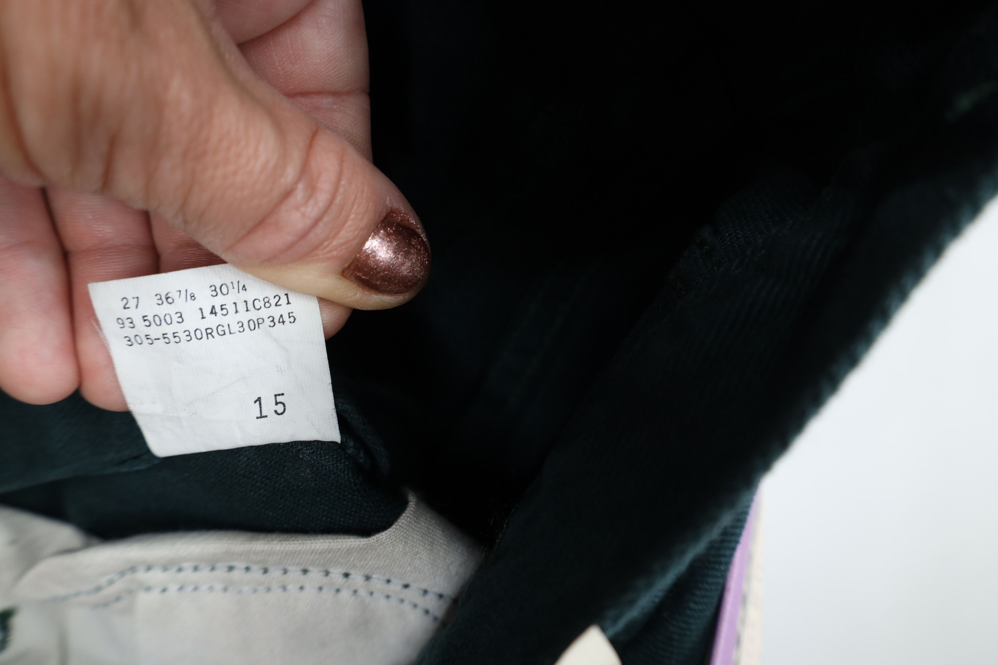 Lee Deadstock Vintage 90s Lee Tapered Leg Denim Jeans Green USA Size 30" / US 8 / IT 44 - 8 Thumbnail