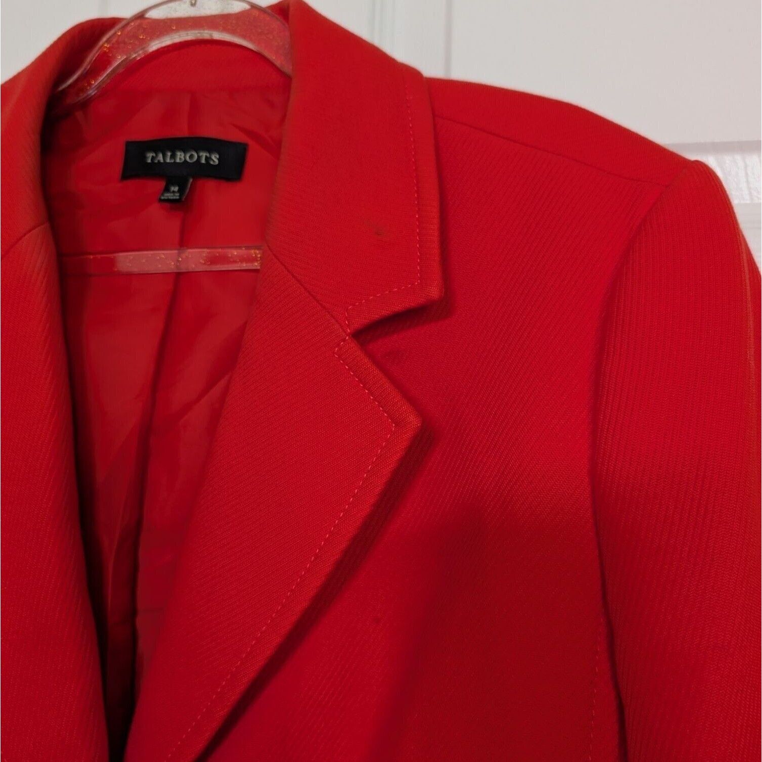 Talbots Talbots 2 Button Blazer Womens Size 14 Orange 100% Cotton Size XL / US 12-14 / IT 48-50 - 2 Thumbnail