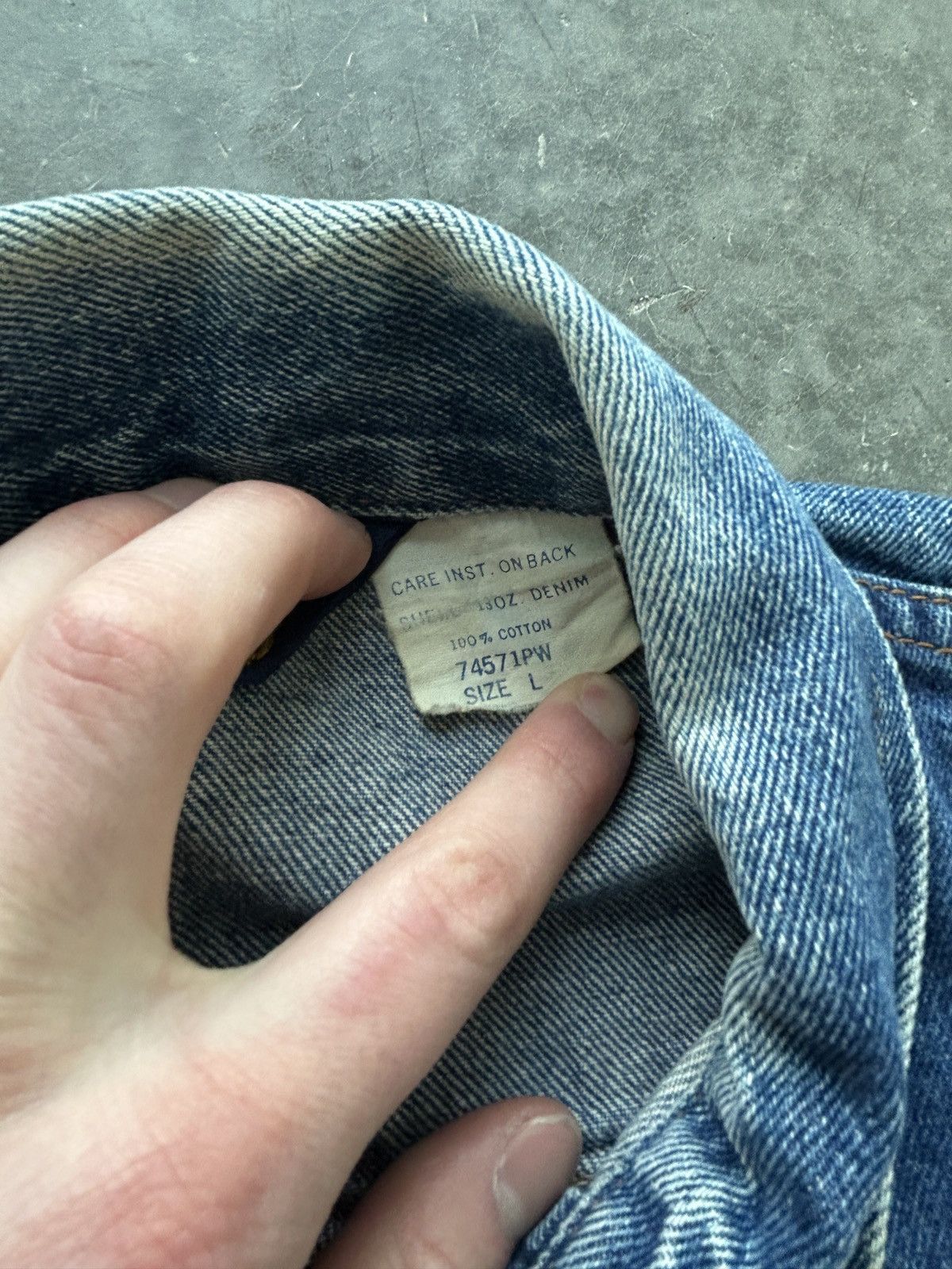 Wrangler Vintage 90s Wrangler 13oz Denim Jacket Size US L / EU 52-54 / 3 - 5 Thumbnail
