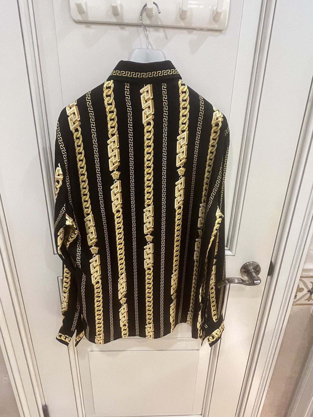 Versace chain print silk.shirt size48 Size US M / EU 48-50 / 2 - 16 Thumbnail