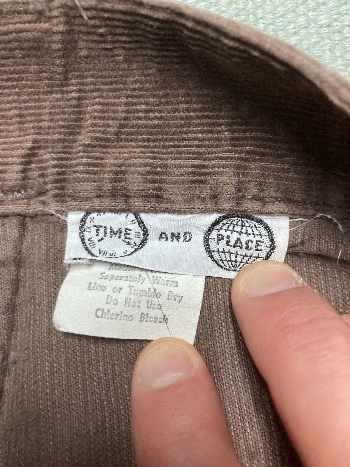 Vintage 70s corduroy bell bottom pants elephant flare hippie 27x31 Size 27" / US 4 / IT 40 - 5 Thumbnail
