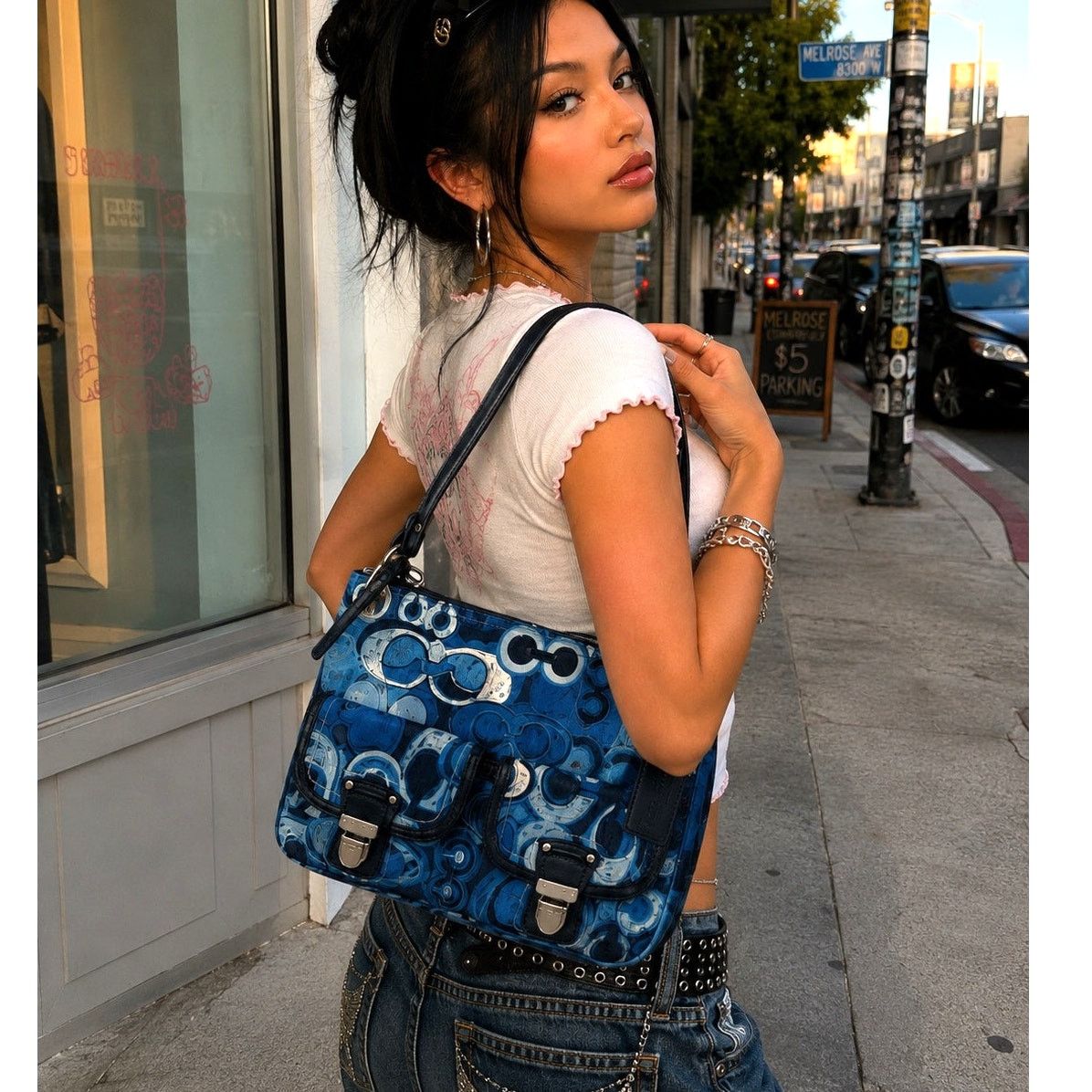 Coach Coach Y2K Vintage Denim Hobo Bag | Grailed