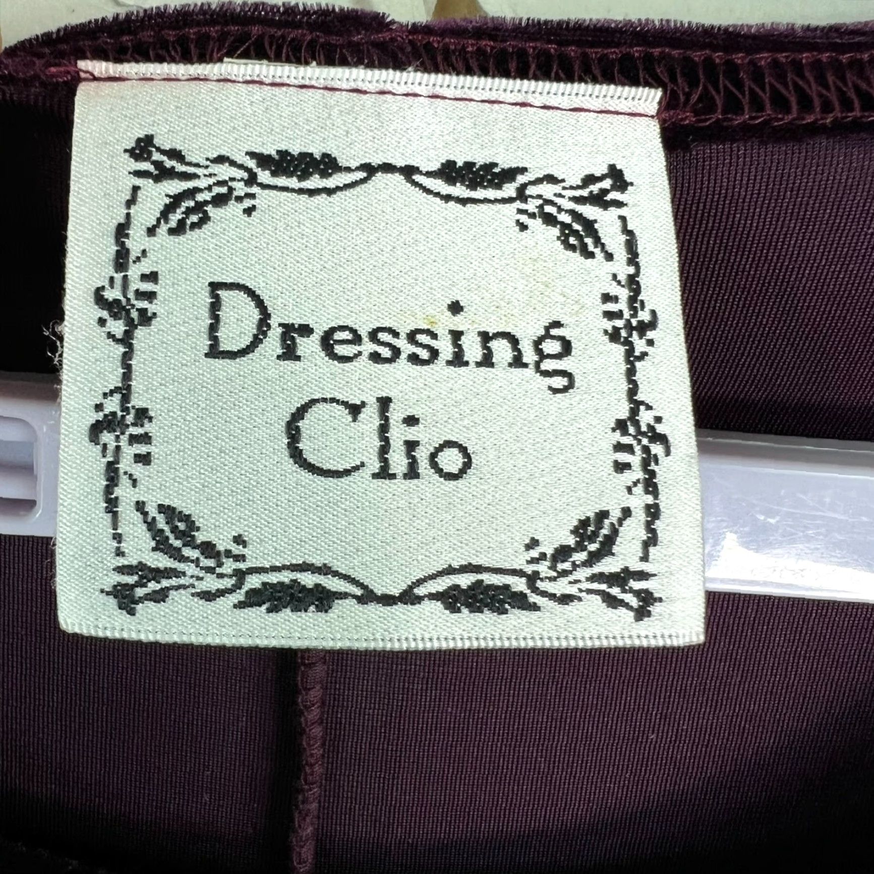 Velvet Dressing Clio Dress Maxi Velvet Dark Burgundy L Womens Size 36" / US 14 / IT 50 - 3 Thumbnail