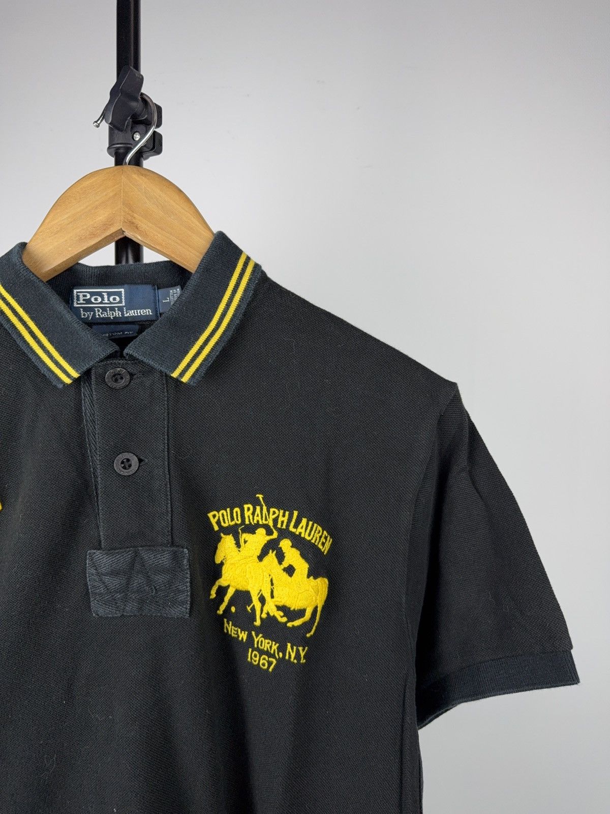 Polo Ralph Lauren Vintage 90s Polo Ralph Lauren NY Big Pony #3 Polo Shirt Size US L / EU 52-54 / 3 - 6 Thumbnail