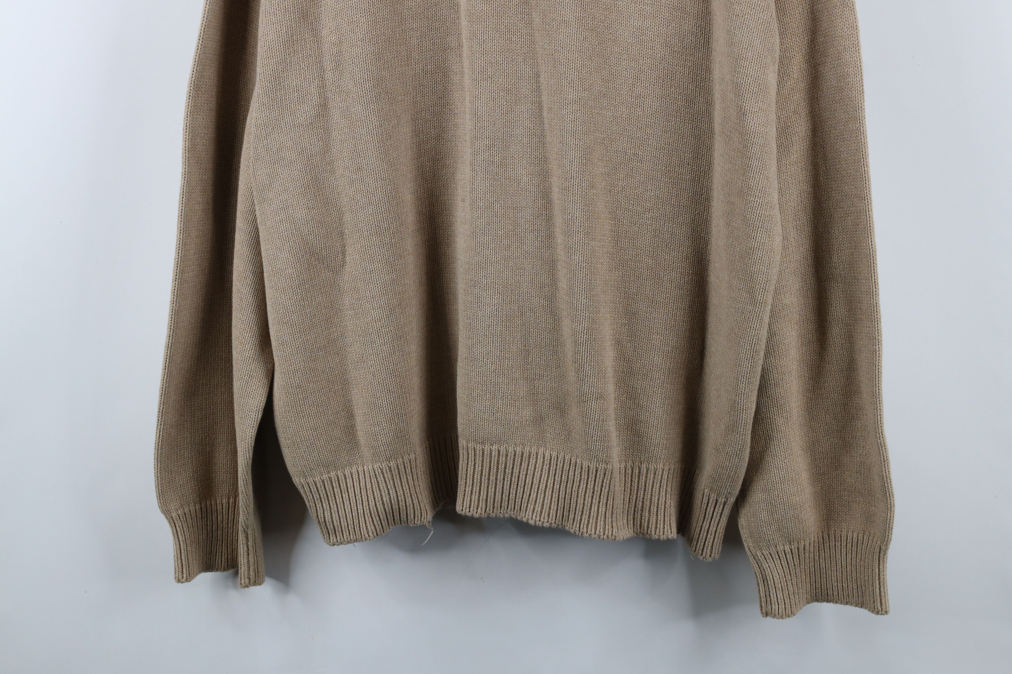 Tommy Hilfiger Vintage 90s Tommy Hilfiger Cotton Crewneck Sweater Beige Size US XL / EU 56 / 4 - 3 Thumbnail