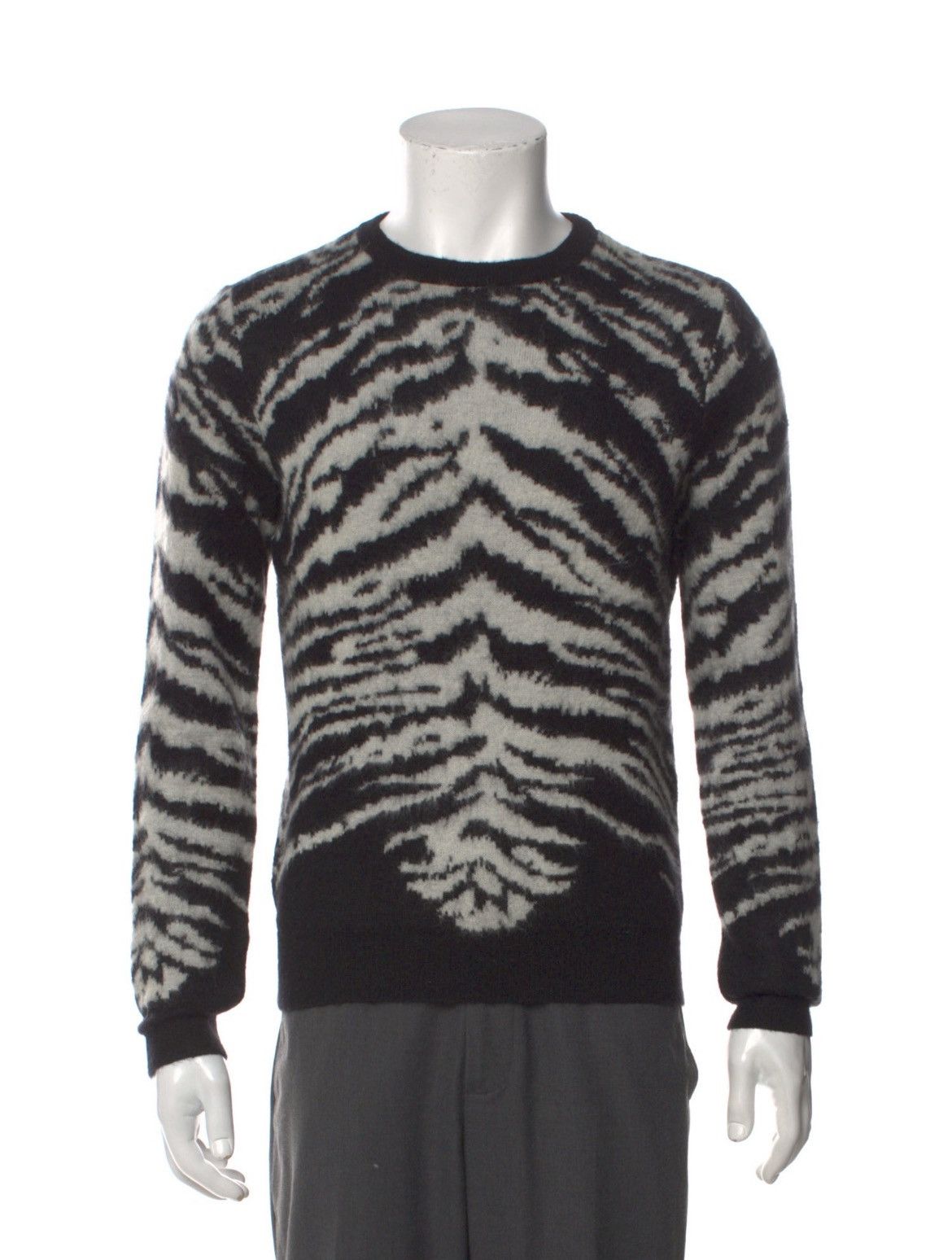 Yves Saint Laurent Saint Laurent tiger print mohair sweater Size US XS / EU 42 / 0 - 1 Thumbnail