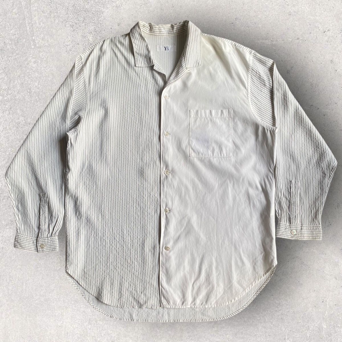 Yohji Yamamoto Y’s Open Collar Rayon Oversized Shirt Size US M / EU 48-50 / 2 - 3 Thumbnail