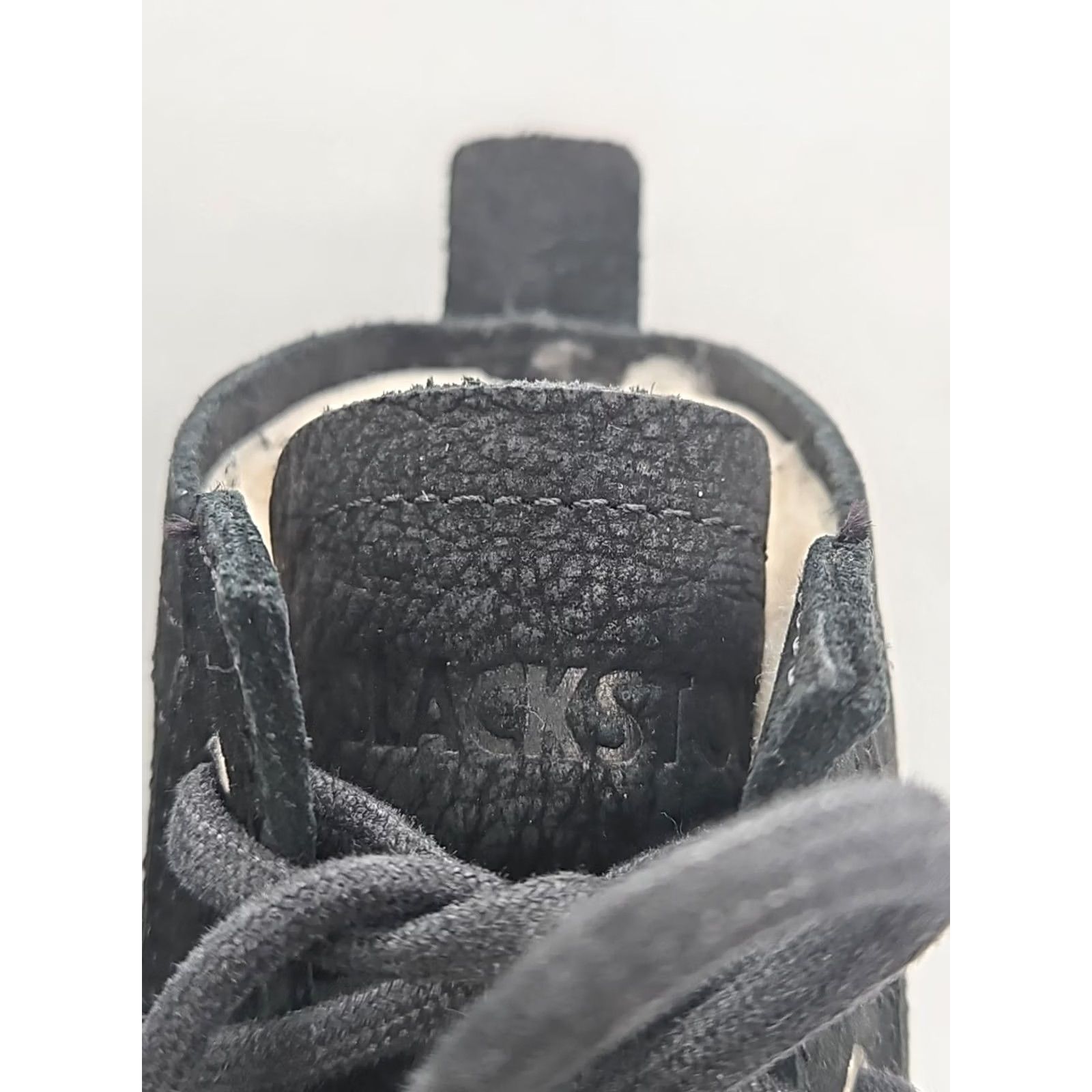 Vintage Blackstone OL-42 Black Suede Shearling Lined Lace Up Boots US 6.5 EU 37 Lug Sole Womens Boots Size US 7 / IT 37 - 2 Thumbnail