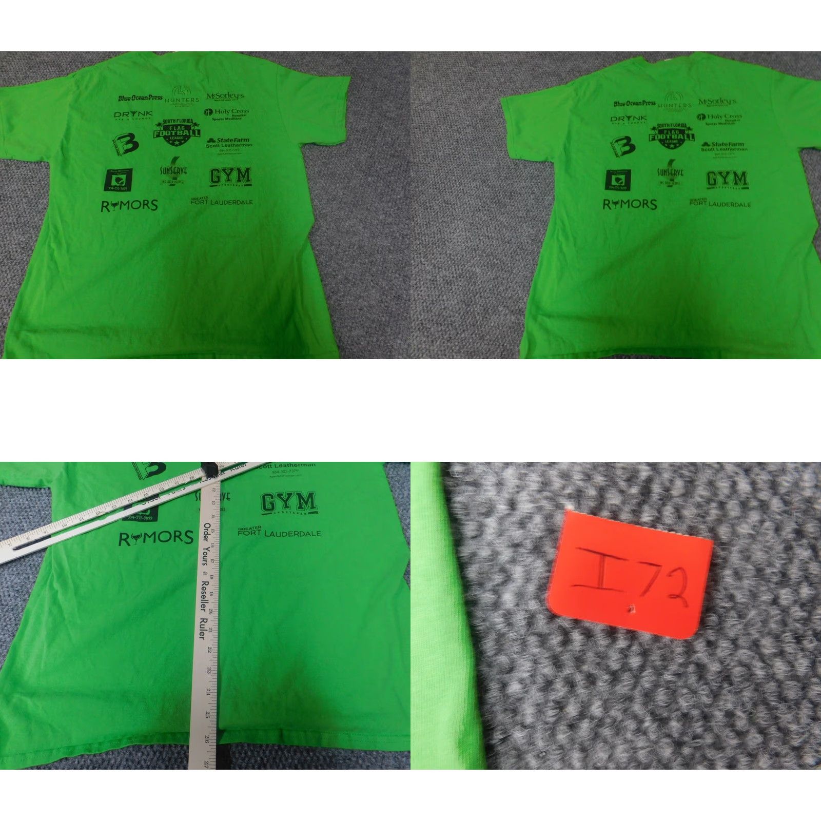 Gildan Gildan Mens Shirt T-Shirt Florida Green Cotton Short Sleeve Crew Neck L Size US L / EU 52-54 / 3 - 8 Thumbnail