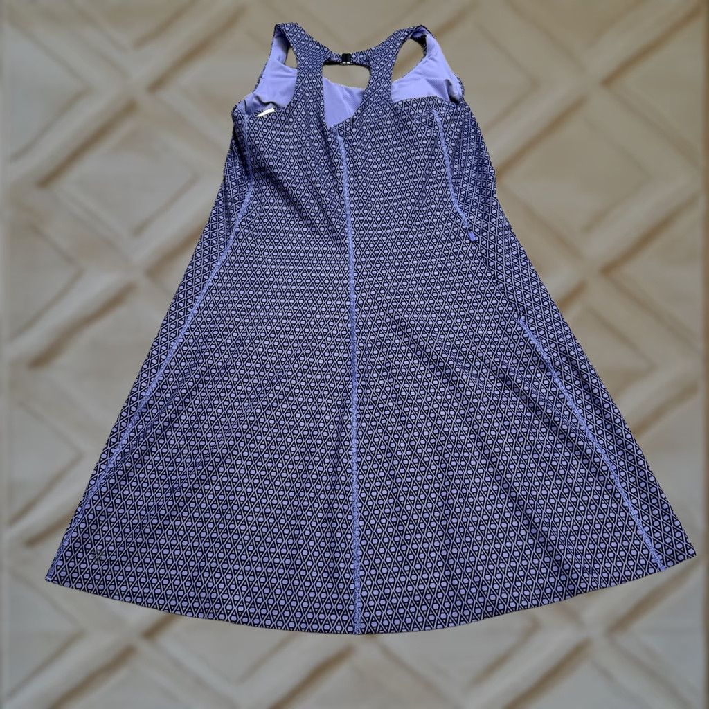 Athleta Athleta Ultimate Ease Racerback Midi Shift Dress Womens Small Purple Geometric Size S / US 4 / IT 40 - 1 Thumbnail