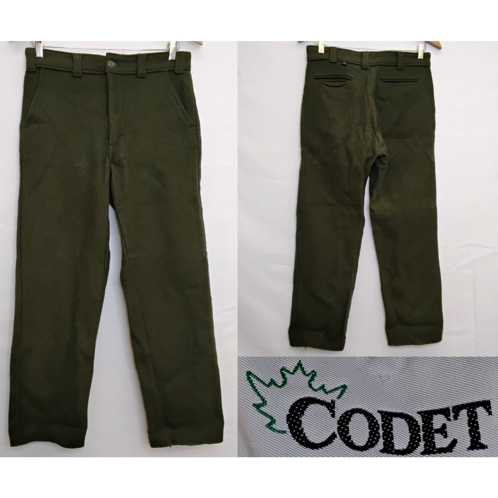 Other Codet Wool Pants 28x28 Green Outdoor Winter Made in Canada Size US 28 / EU 44 - 1 Thumbnail