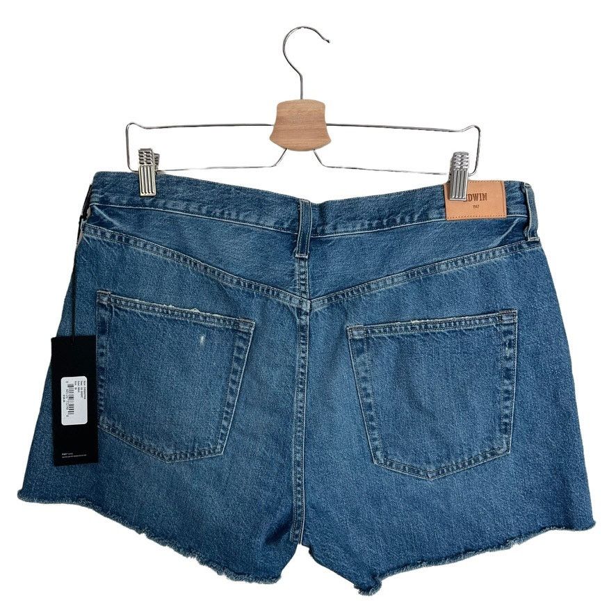 Edwin Edwin High Waist Cai Denim Cut Off Jean Shorts Size 33 Size 33" - 6 Thumbnail