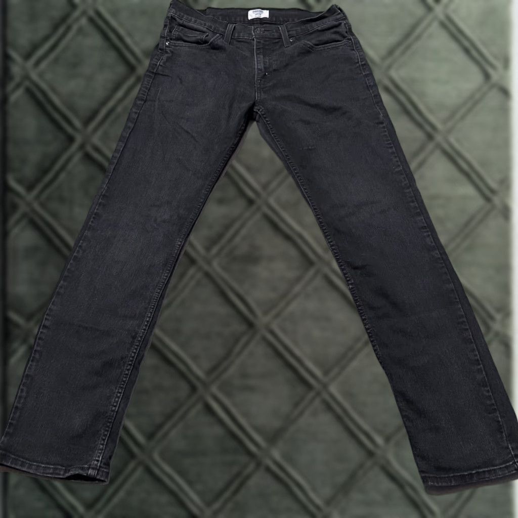 Levi's Denizen By Levi's Jeans Men Slim 30x30 Black Denimus 5-Pocket Low Rise Straight Size US 30 / EU 46 - 1 Thumbnail