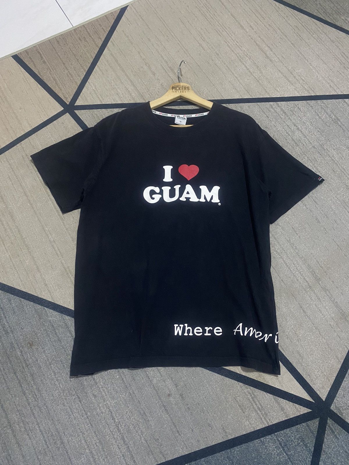 Other I love Guam tee spell out big logo Medium Size US M / EU 48-50 / 2 - 1 Thumbnail