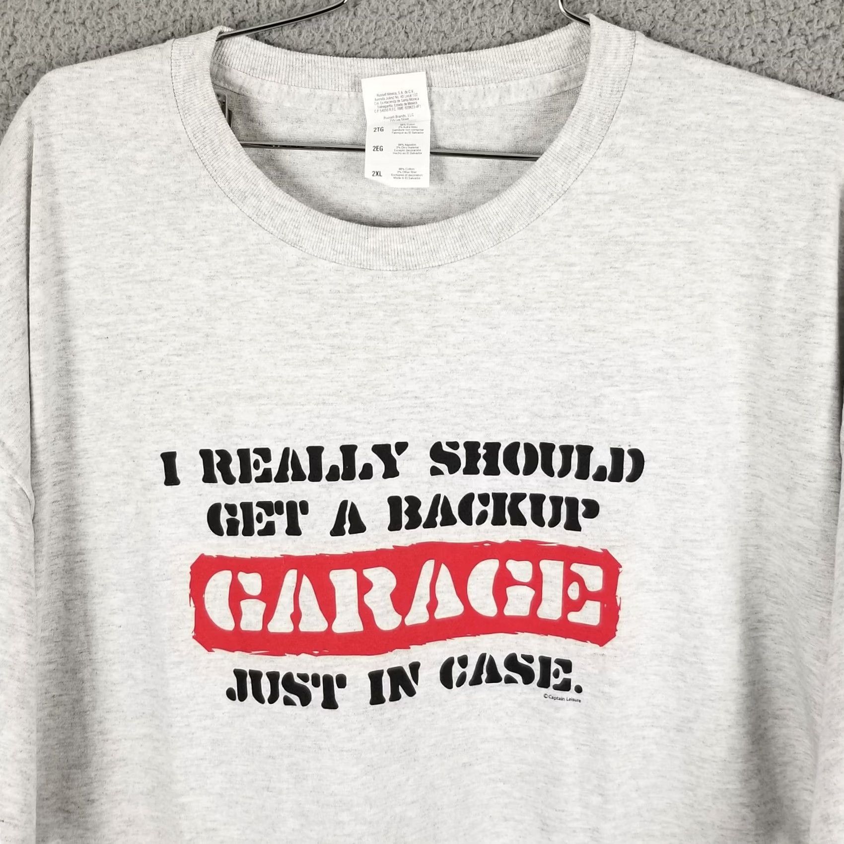 Jerzees BODY SHOP WORK SHIRT MEN 2XL GRAY T-SHIRT CAR GARAGE MANCAVE FUNNY VINTAGE JERZEES SHIRT Size US XXL / EU 58 / 5 - 2 Thumbnail
