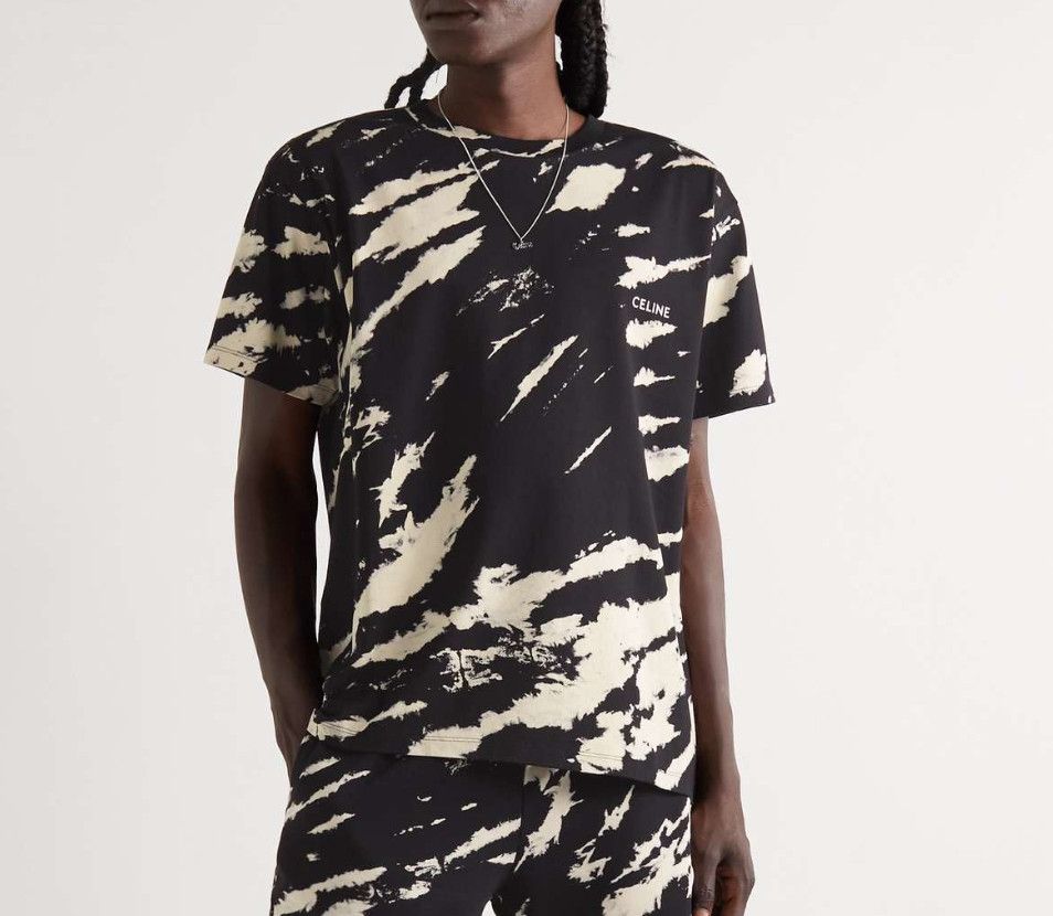 Celine CELINE Men's Tie-Dye Oversize T-Shirt Size M Size US M / EU 48-50 / 2 - 1 Thumbnail