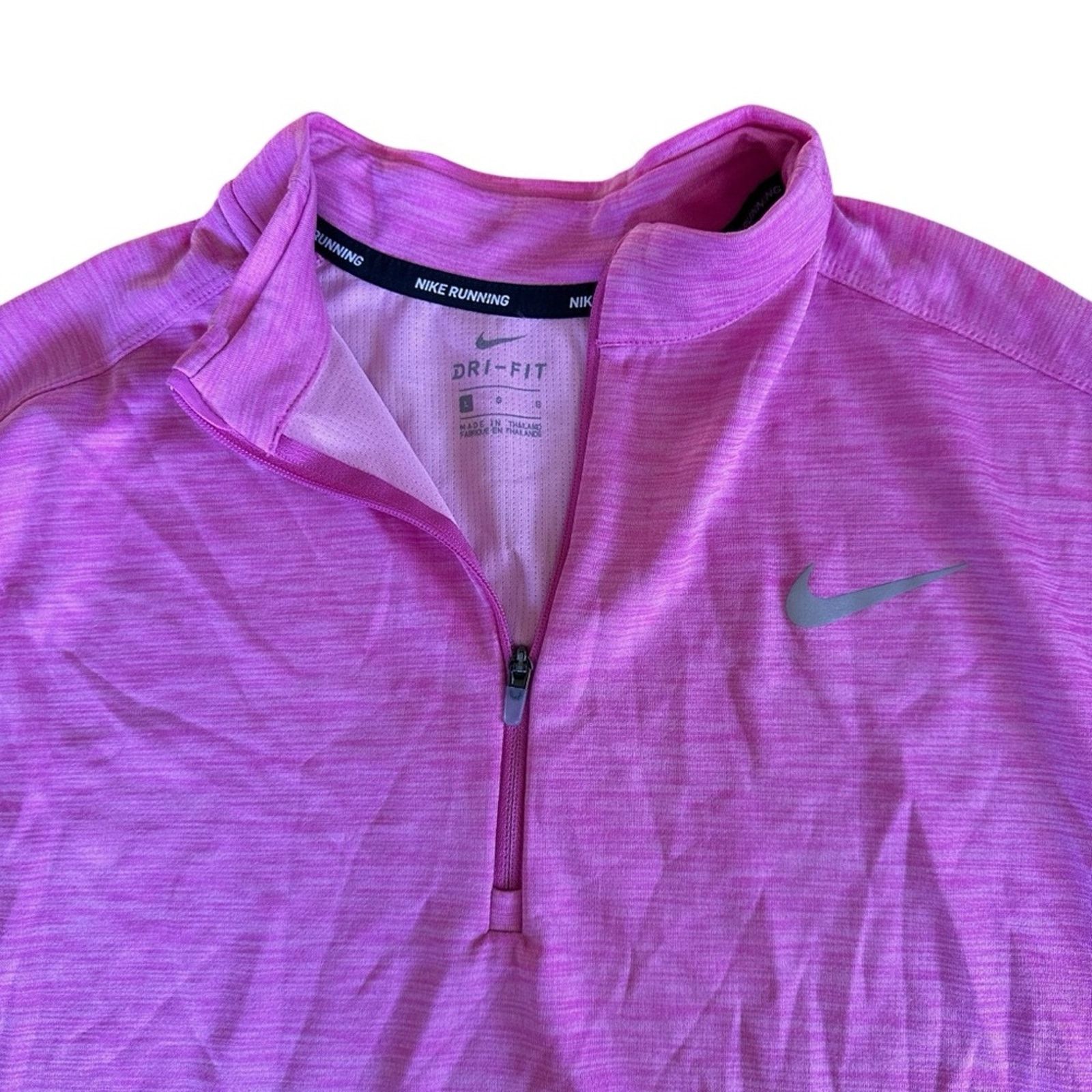 Nike Nike Dri-FIT Quarter Zip Top – Pink – Size L – EUC Size L / US 10 / IT 46 - 3 Thumbnail
