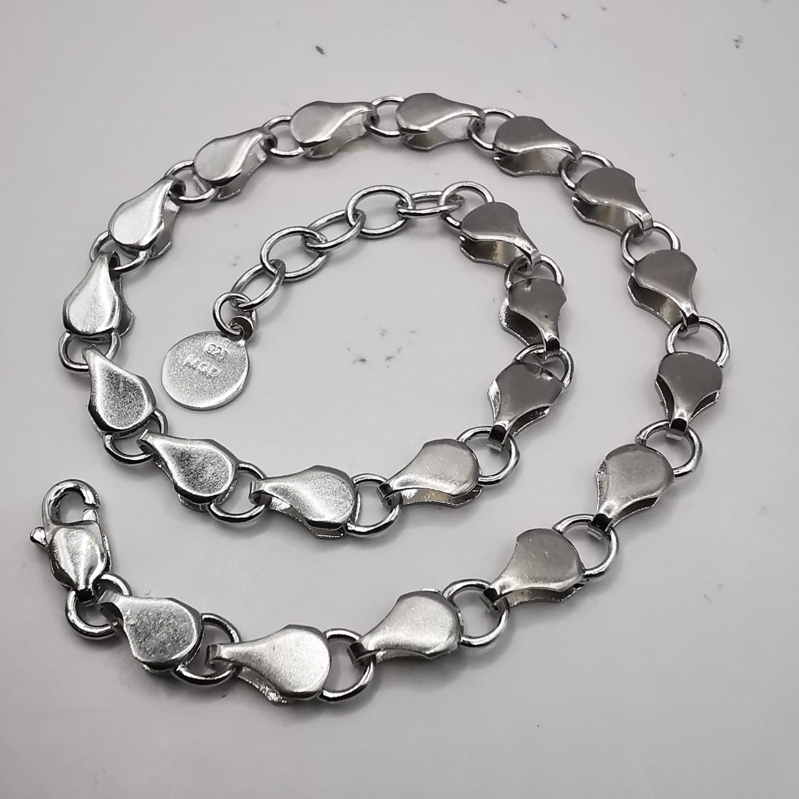 Sterling Silver Vintage Bracelet Jewelry,925 Sterling Silver, Handmade 5,04g Size ONE SIZE - 1 Thumbnail