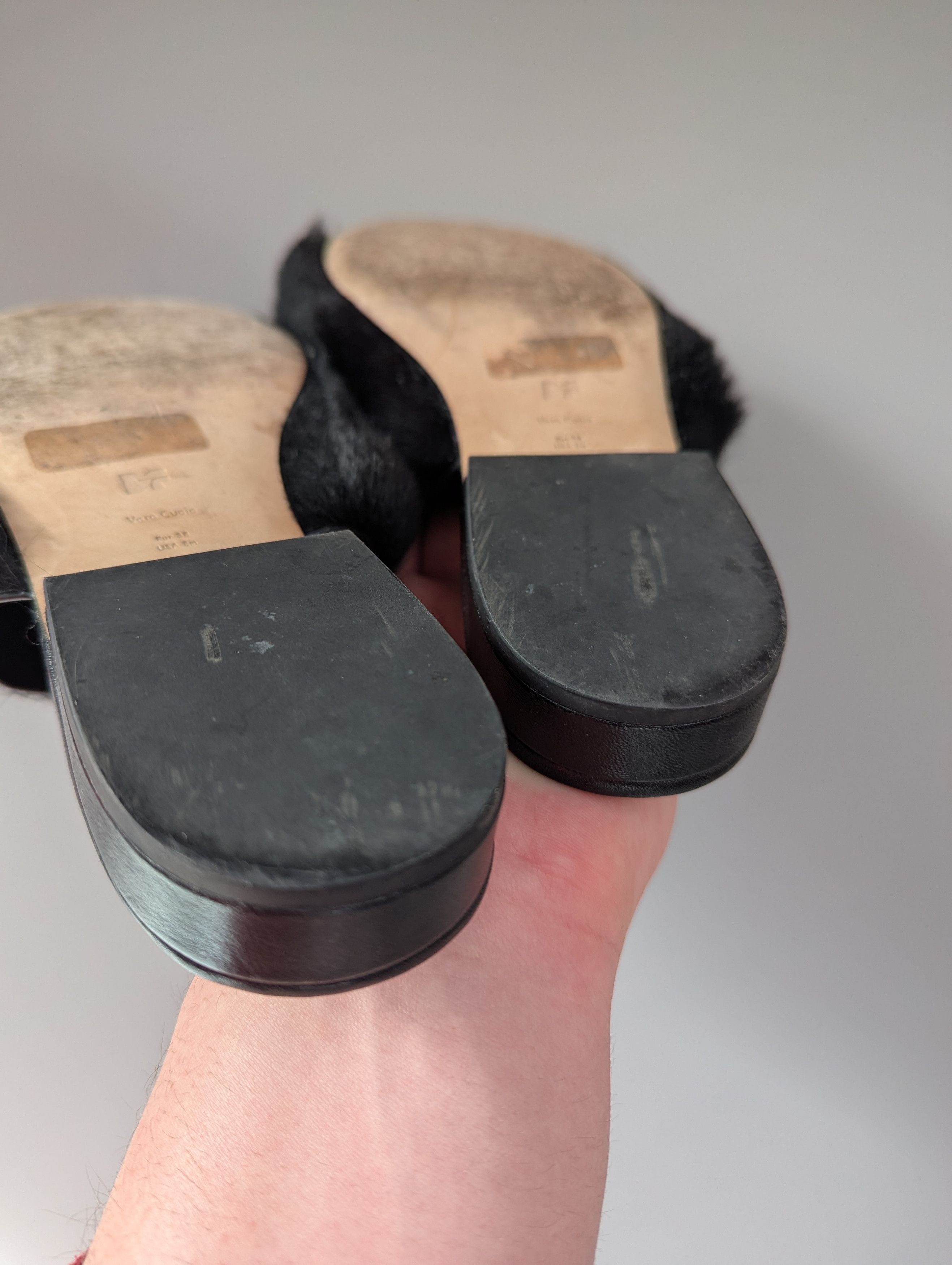 Diane von Furstenberg × Japanese Brand Diane Von Furstenberg Santi shearling slides - black Size US 8 / IT 38 - 4 Thumbnail