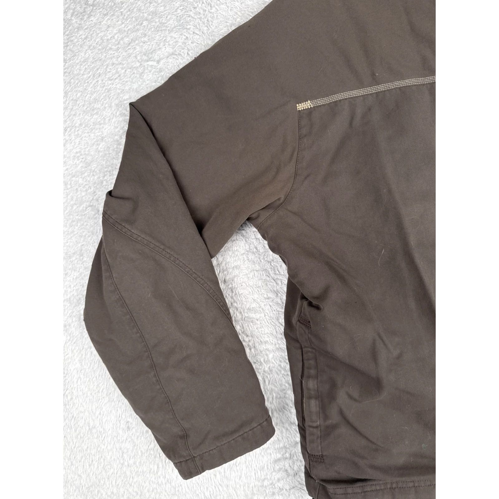 Timberland Timberland Jacket Mens 2XL Brown Canvas Quilted Lined Full Zip Workwear Outdoor Windbreaker Size US XXL / EU 58 / 5 - 5 Thumbnail