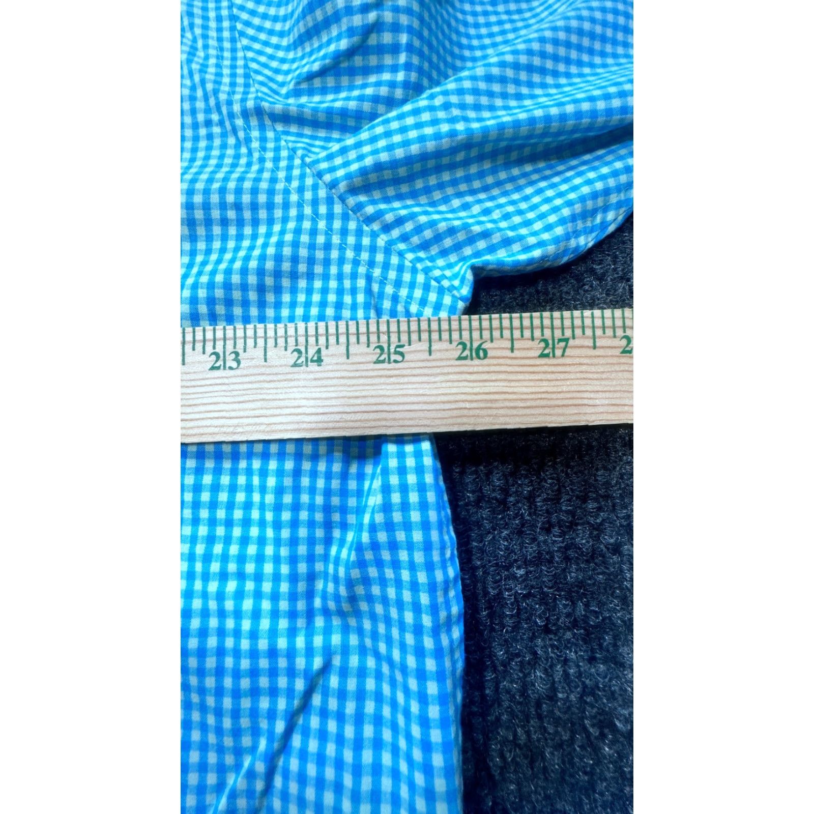 Izod IZOD Button-Up Shirt Mens XL Green Blue Check Long Sleeve 1711 Size US XL / EU 56 / 4 - 3 Thumbnail