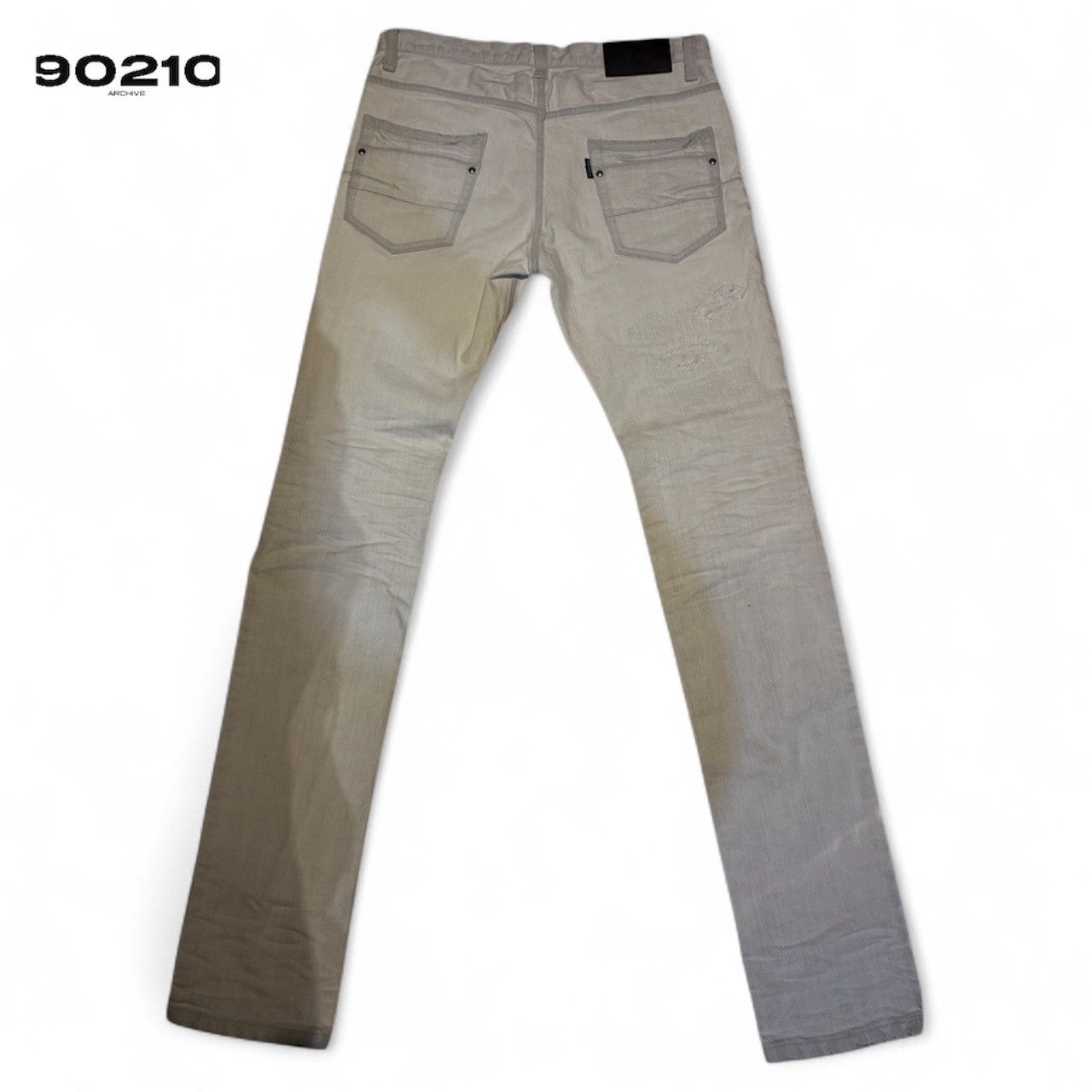 Tornado Mart Tornado mart white distressed patchwork jeans Size US 30 / EU 46 - 2 Thumbnail