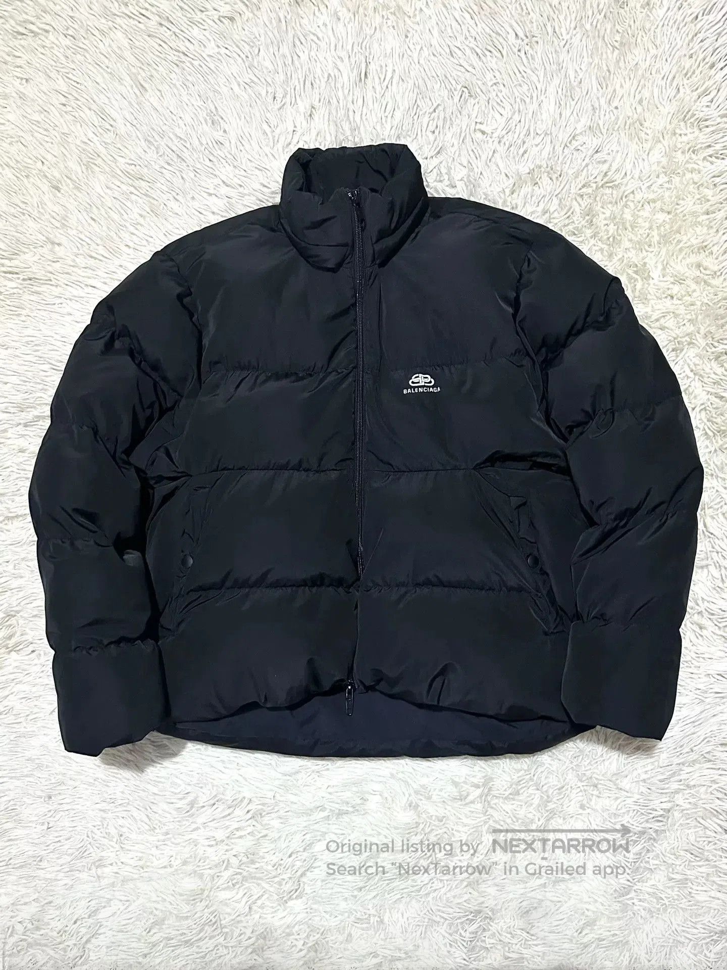 Balenciaga Balenciaga Oversized High Collar Printed Down Jacket. Size US XS / EU 42 / 0 - 1 Thumbnail