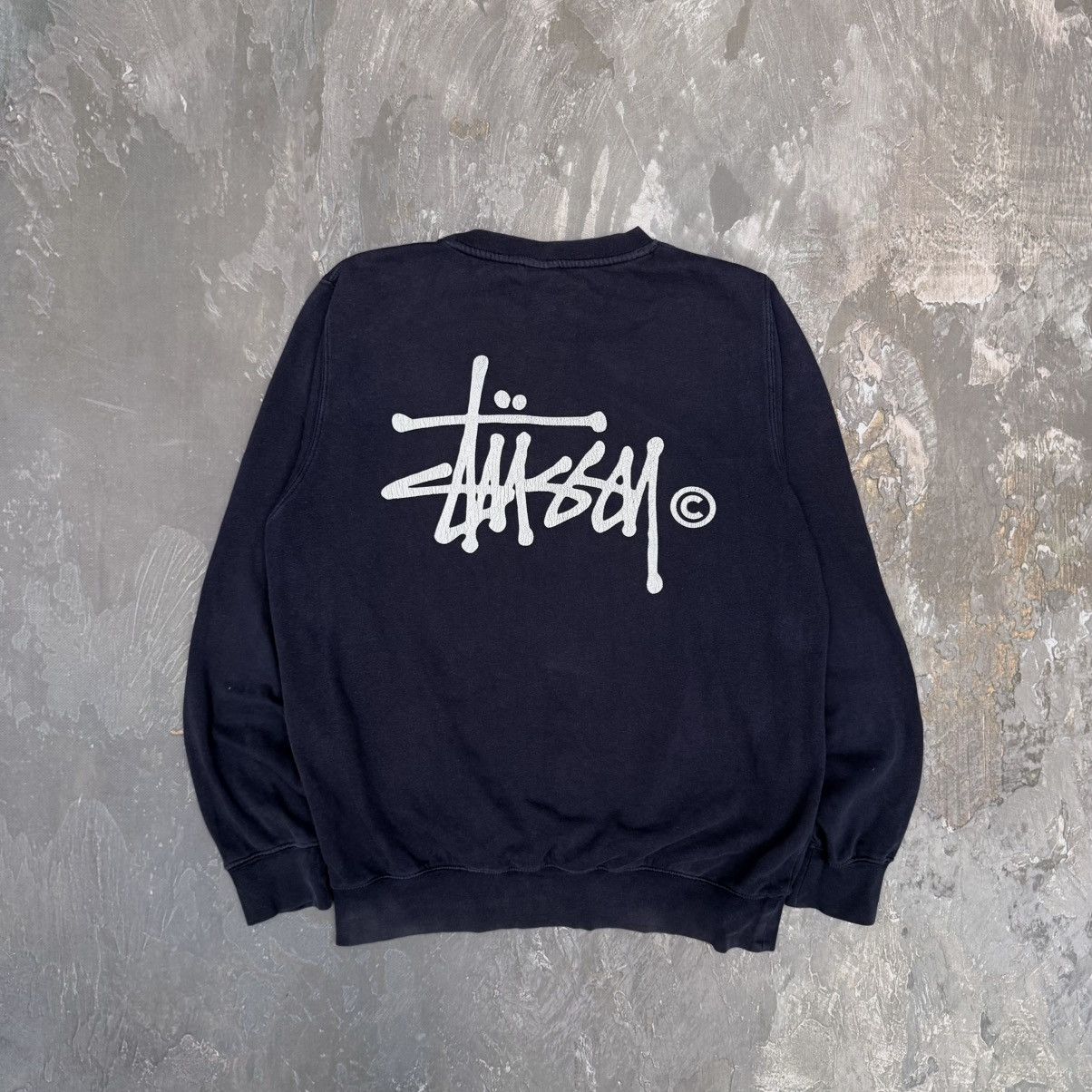 Stussy 2000s Stussy Vintage Boxy Spell Out Logo Crewneck Sweatshirt Size US L / EU 52-54 / 3 - 1 Thumbnail
