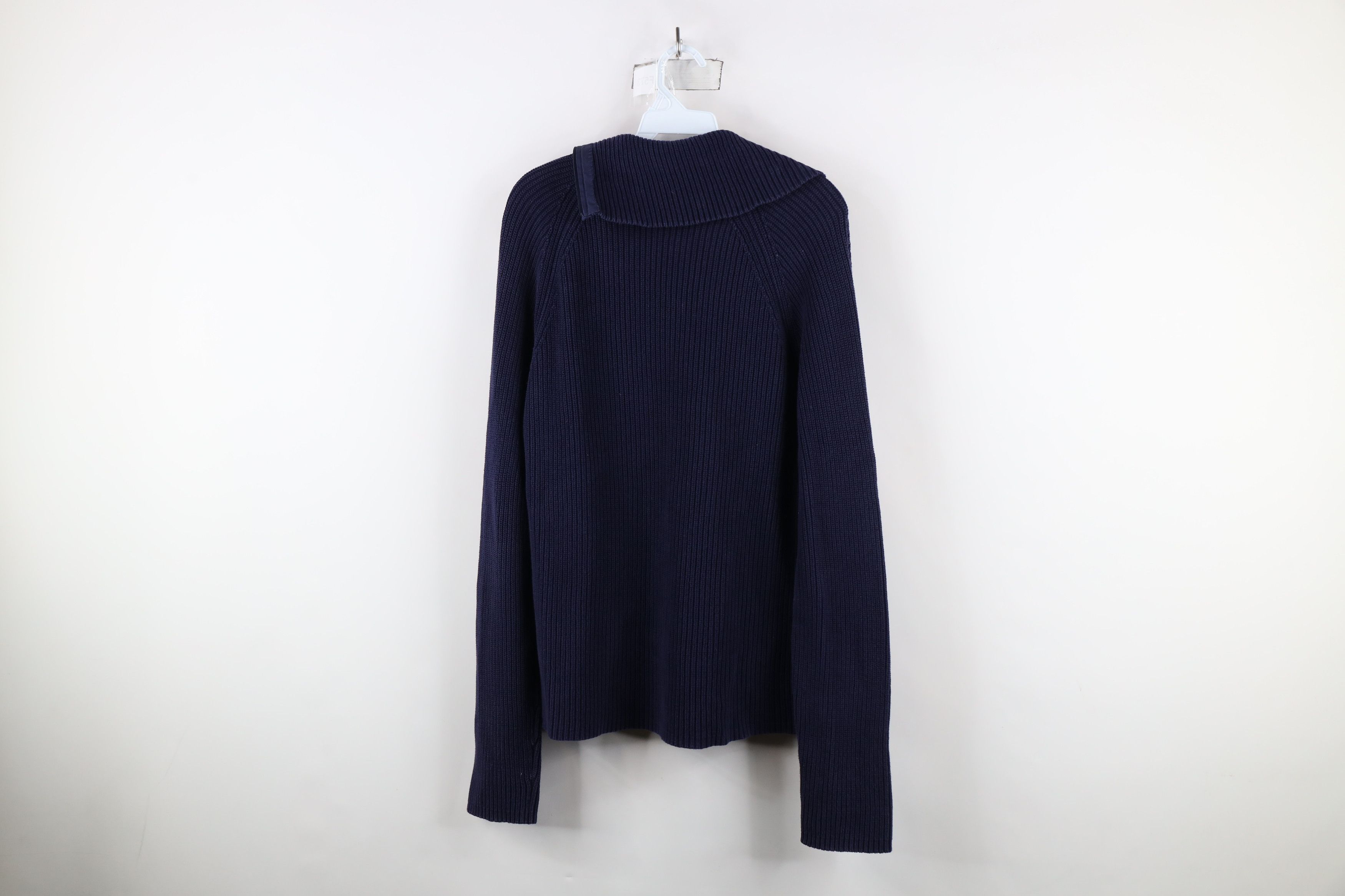 Ralph Lauren × Vintage Vintage 90s Ralph Lauren Asymmetrical Ribbed Knit Sweater Size XL / US 12-14 / IT 48-50 - 10 Thumbnail