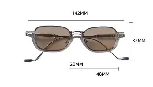 Designer × Vintage Vintage square frame sunglasses Size ONE SIZE - 4 Thumbnail