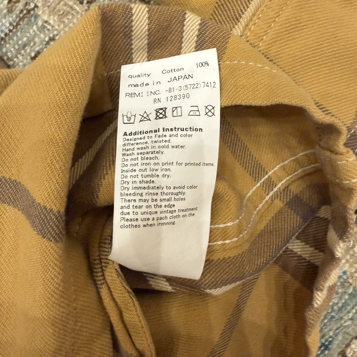 Remi Relief Check Plaid Zip Shirt Size US L / EU 52-54 / 3 - 7 Thumbnail
