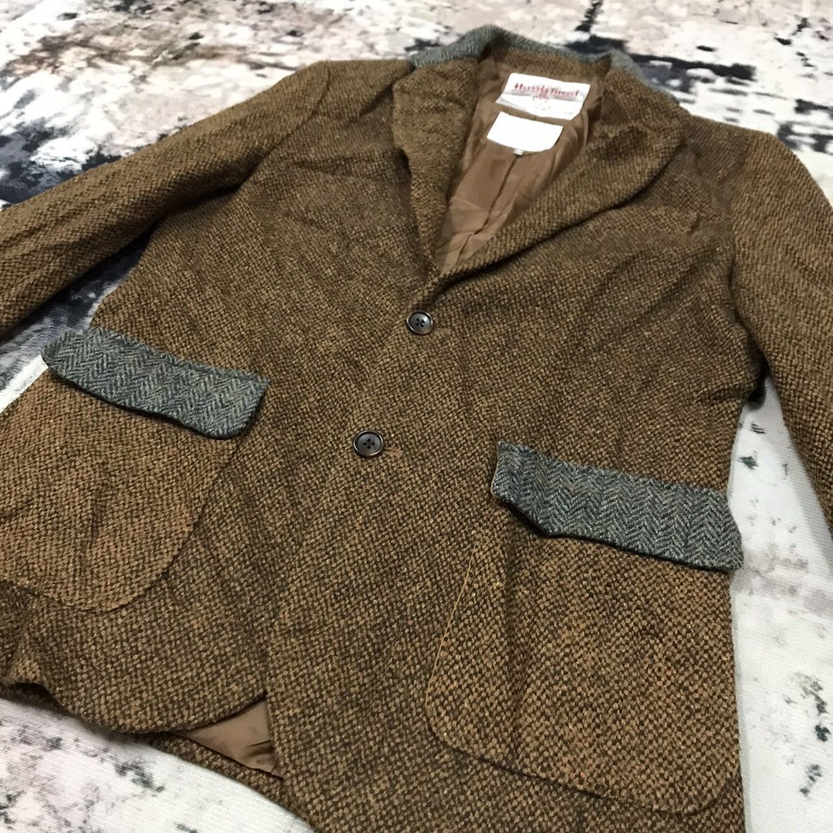 Harris Tweed Harris Tweed Sevendays Sunday Knit Wool Blazer Jacket Size US S / EU 44-46 / 1 - 3 Thumbnail