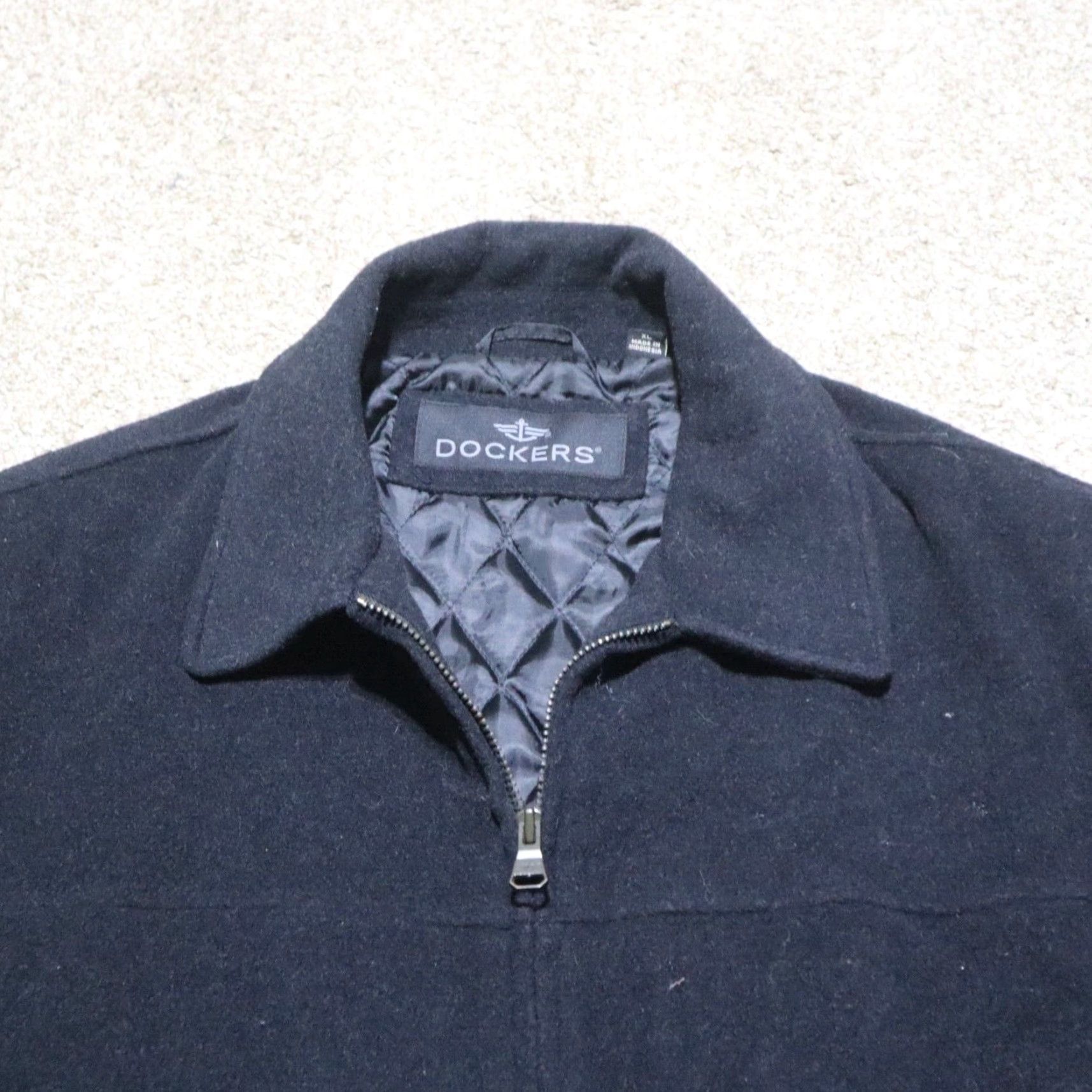 Dockers DOCKERS Jacket Wool Overcoat Mid-Length Black XL Mens Size XL Over Coat Wool Jacket for Winter Classic 00s? Size US XL / EU 56 / 4 - 2 Thumbnail