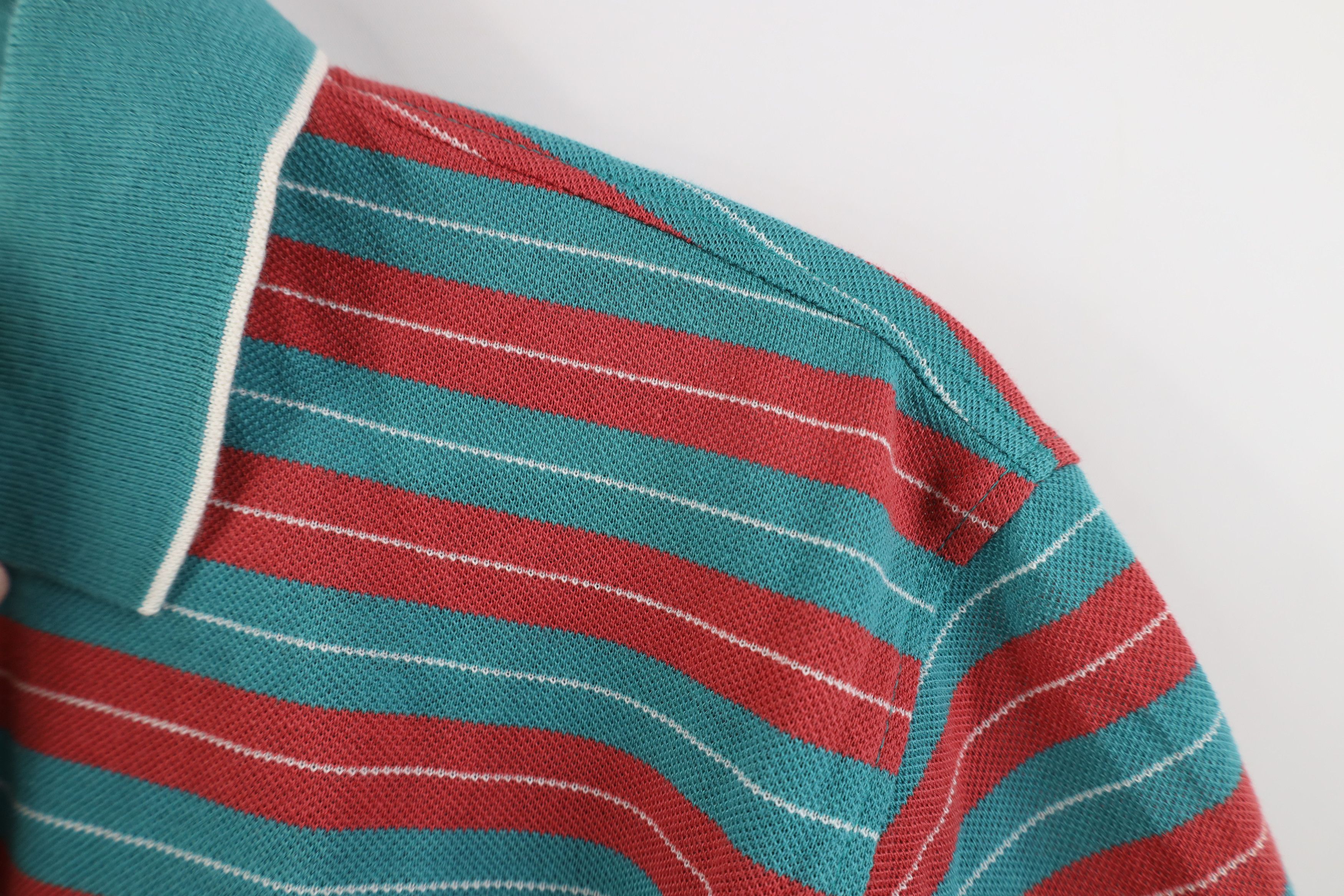 Vintage Vintage 70s Streetwear Block Knit Golf Polo Shirt Japan Size US M / EU 48-50 / 2 - 8 Thumbnail
