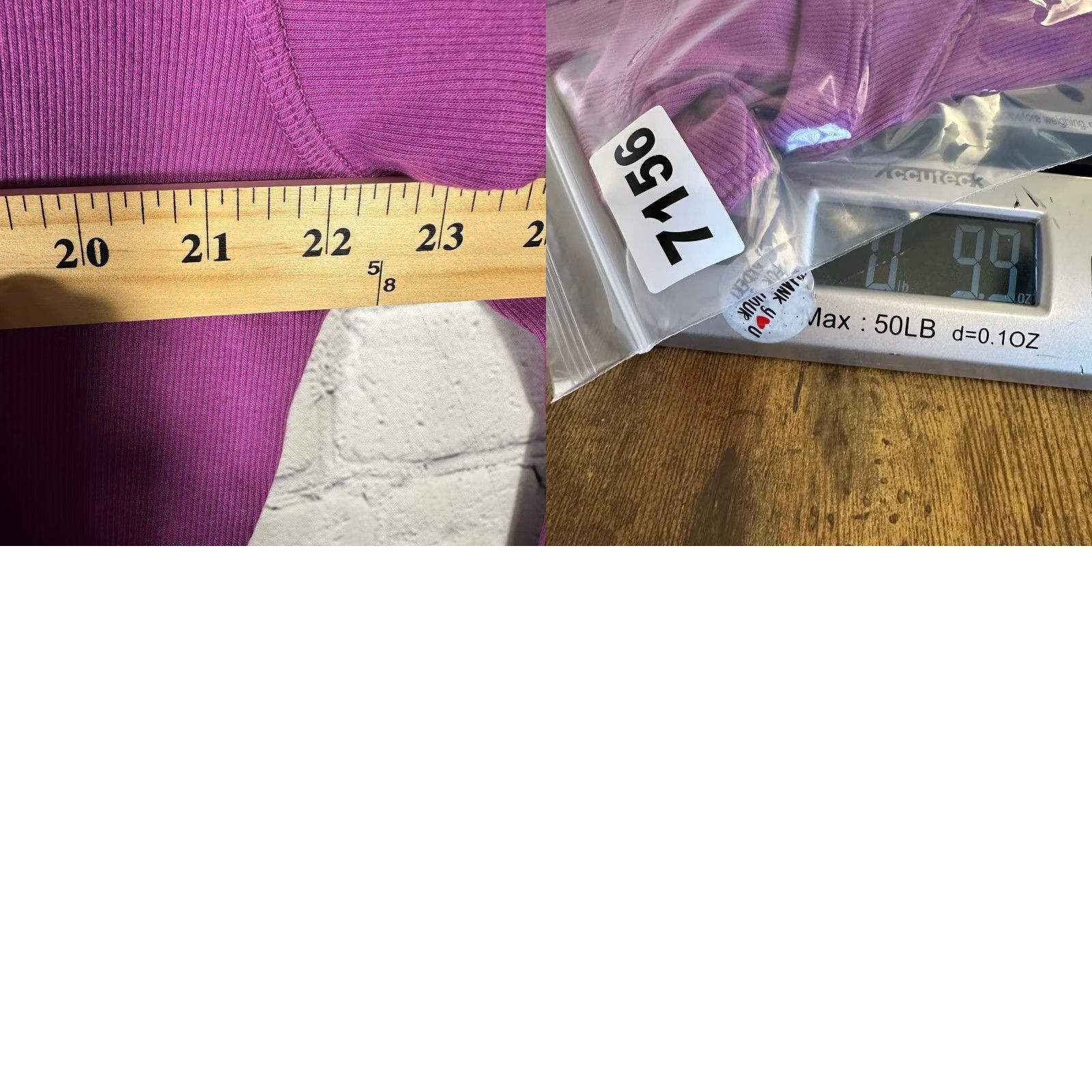 Vintage VINTAGE: No - (Original title has no vintage flag) American Giant Purple Ribbed Notched V-Neck Long Sleeve Top XL Made in USA Size XL / US 12-14 / IT 48-50 - 8 Thumbnail